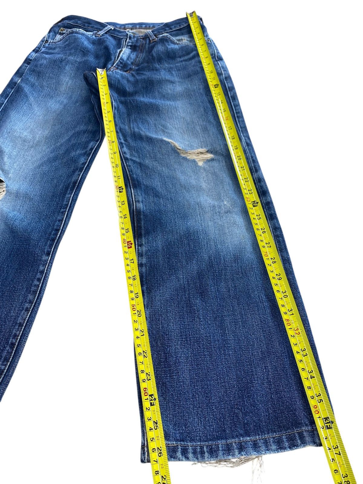 Wrangler Wrangler Brand Faded Wash Ripped Style Loose Jeans Size US 28 / EU 44 - 12 Thumbnail