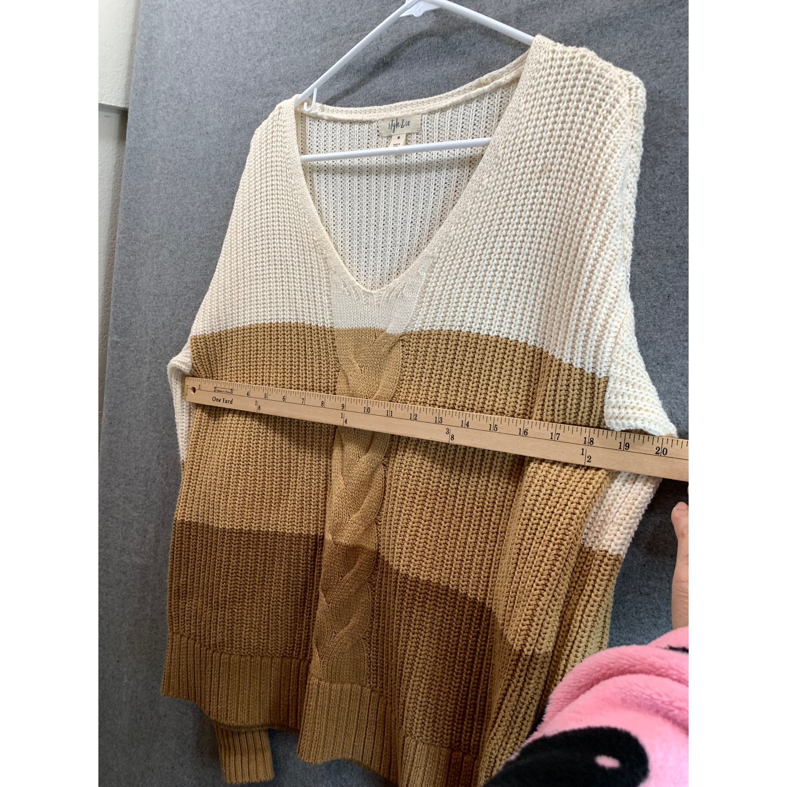 Other Style & Co Sweater Womens Medium Long Sleeve V Neck Size M / US 6-8 / IT 42-44 - 4 Thumbnail