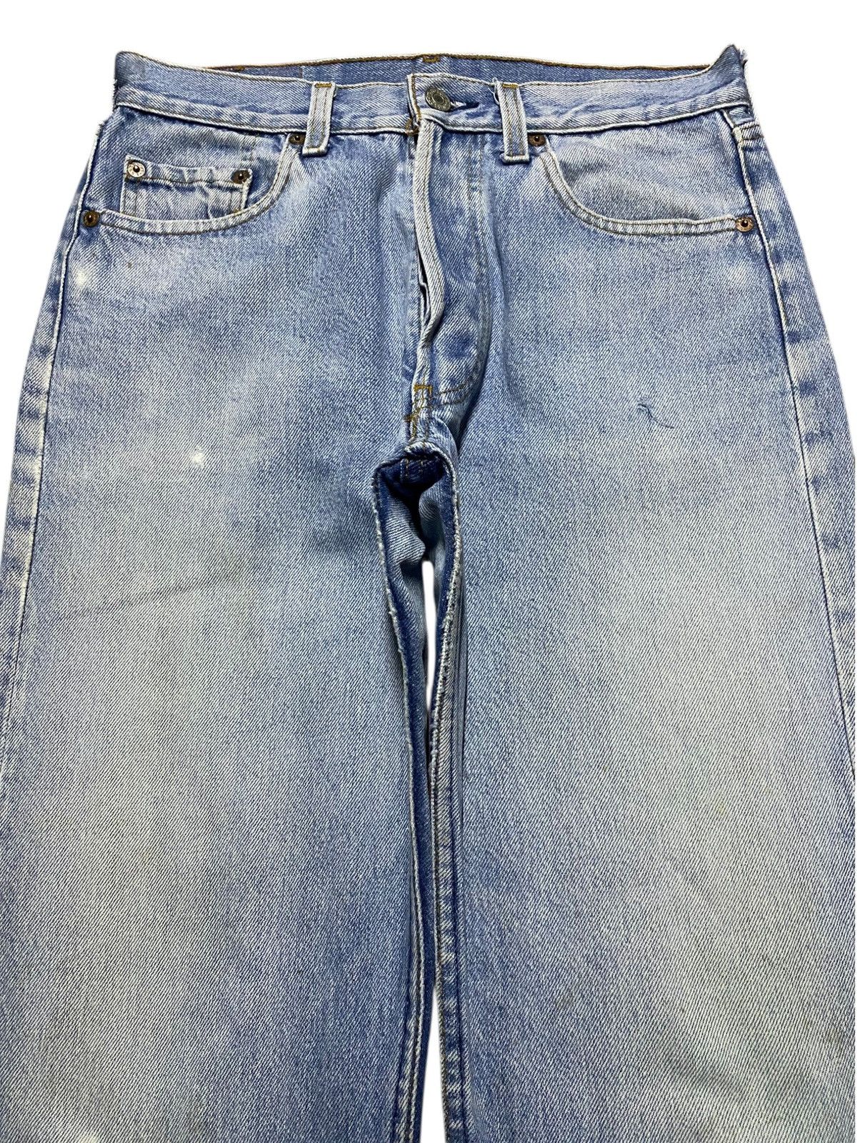 Levi's Vintage Levis 501 80s Blue Wash Loose Jeans Size US 29 - 3 Thumbnail