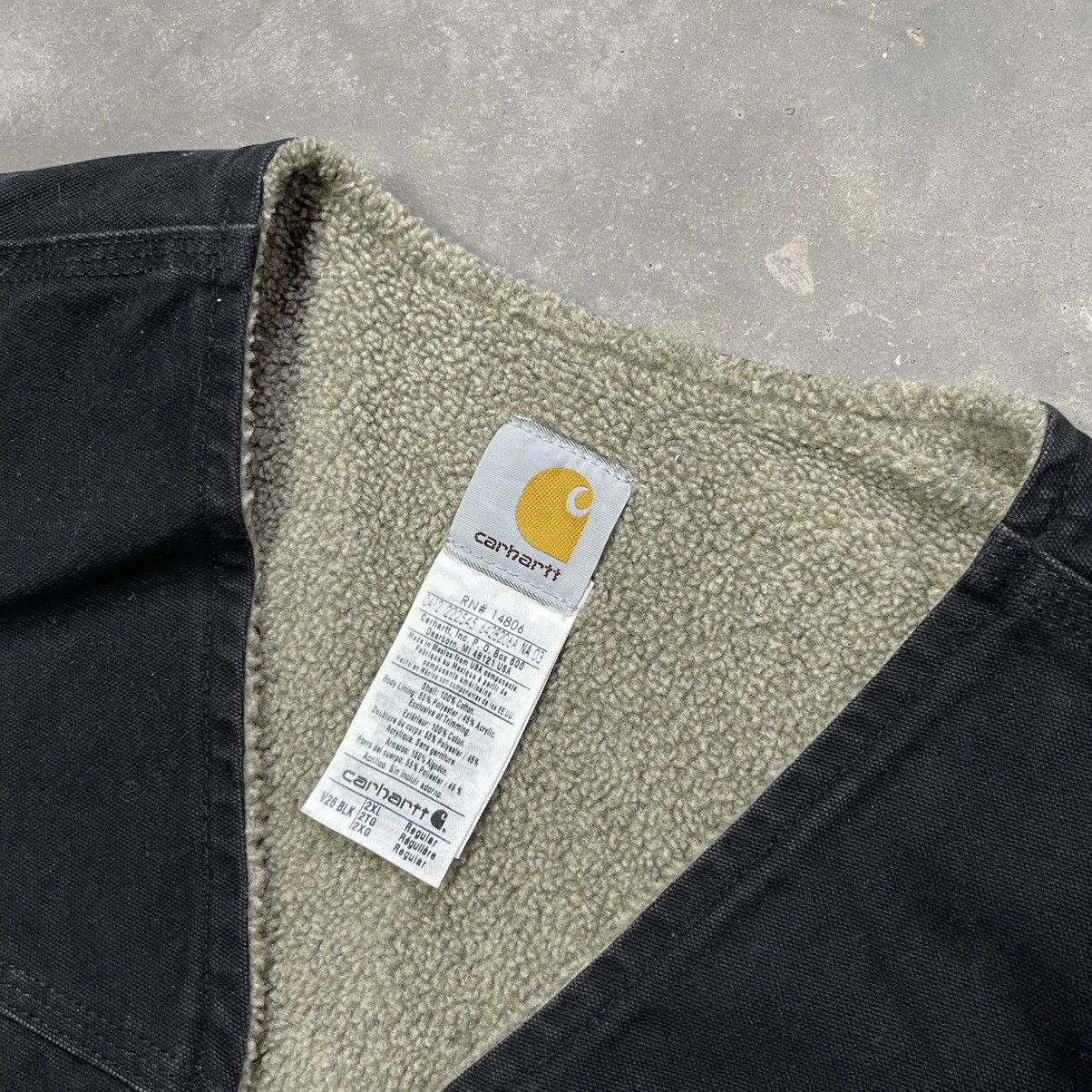 Carhartt Vintage Carhartt Canvas Sherpa Lined Vest Zip Up Faded 00s Size US XXL / EU 58 / 5 - 4 Thumbnail