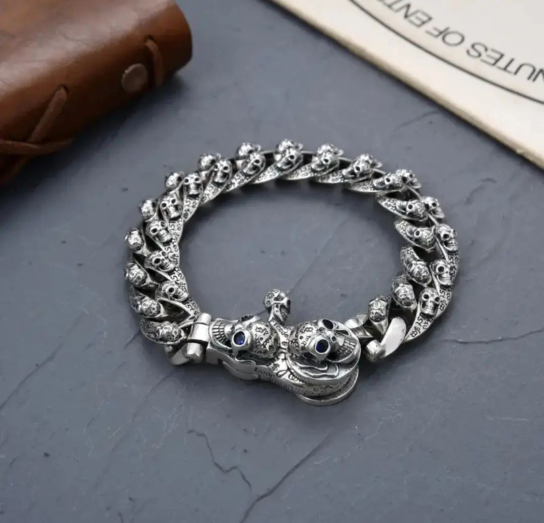 Other Alien Skulls Chain Link Bracelet Clipper Hook Size ONE SIZE - 4 Thumbnail
