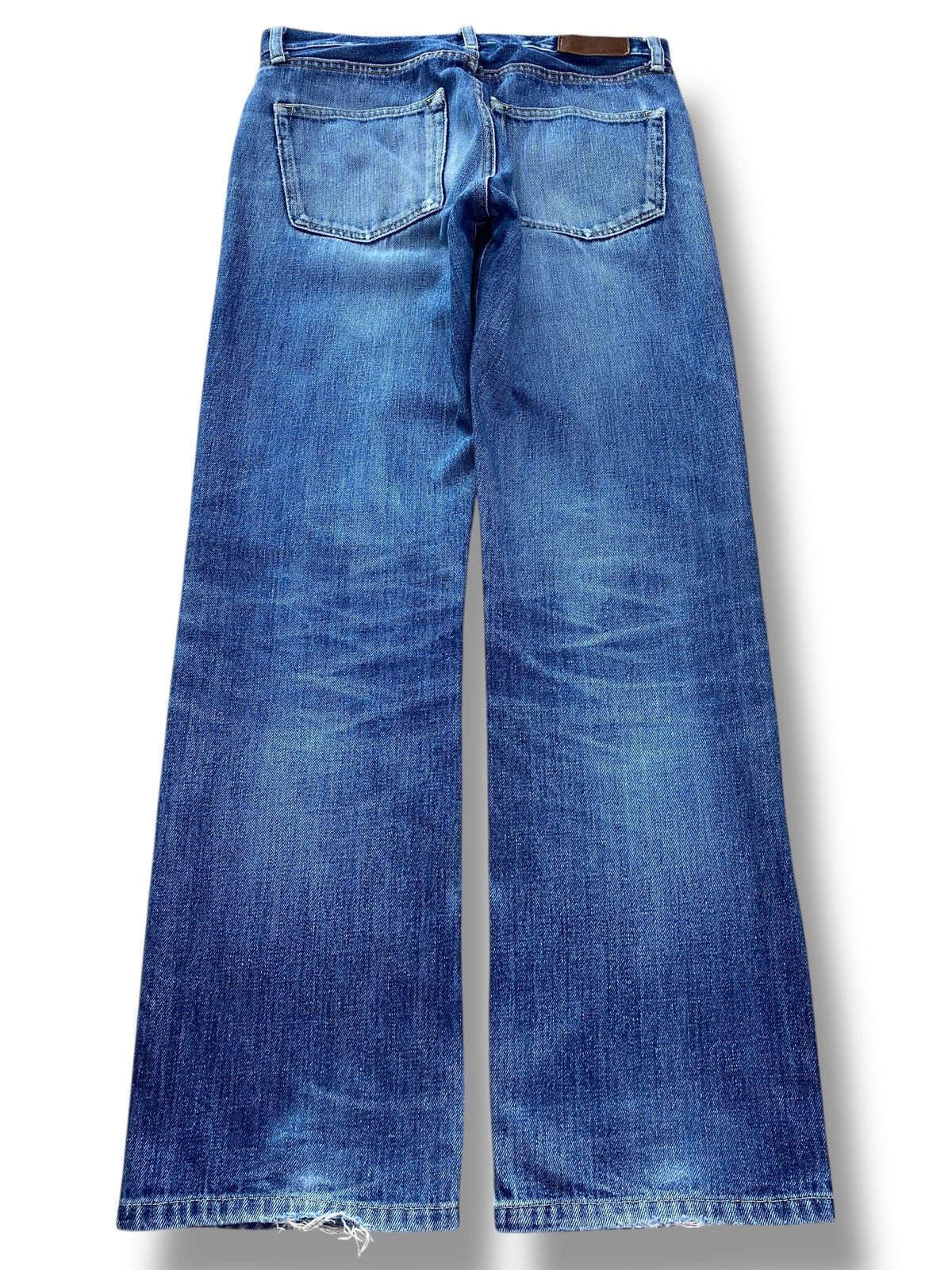 Japanese Brand Original Basic Light Wash Style Straight Leg Jeans Size US 30 / EU 46 - 3 Thumbnail
