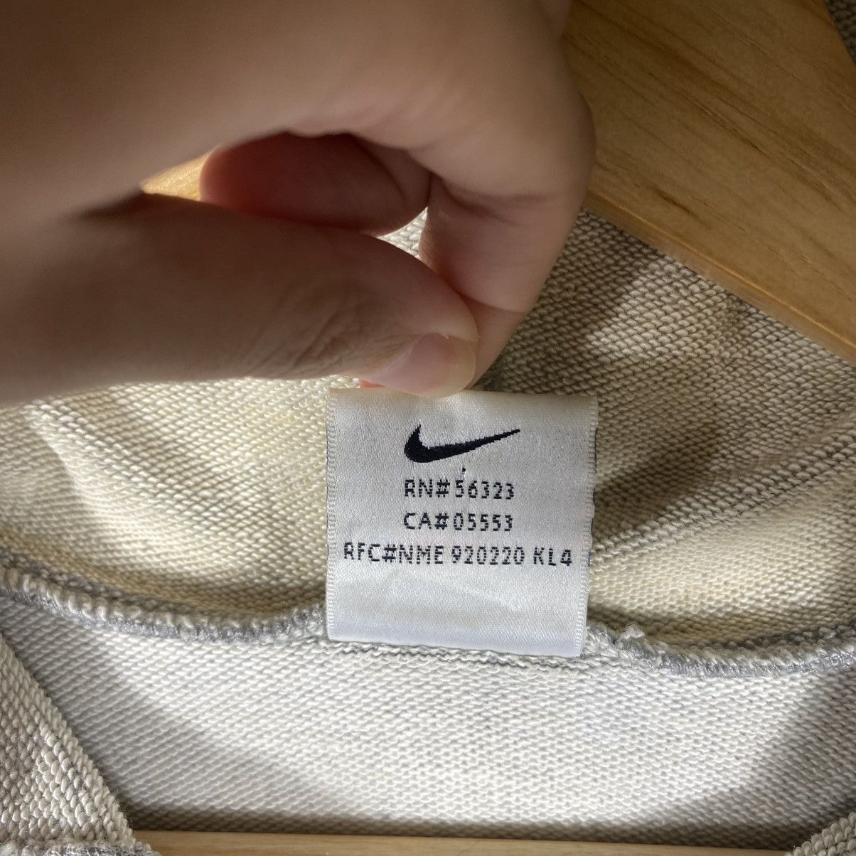Nike Vintage 90's NIKE Small Swoosh Distressed Hooded Pullover Size US M / EU 48-50 / 2 - 7 Thumbnail