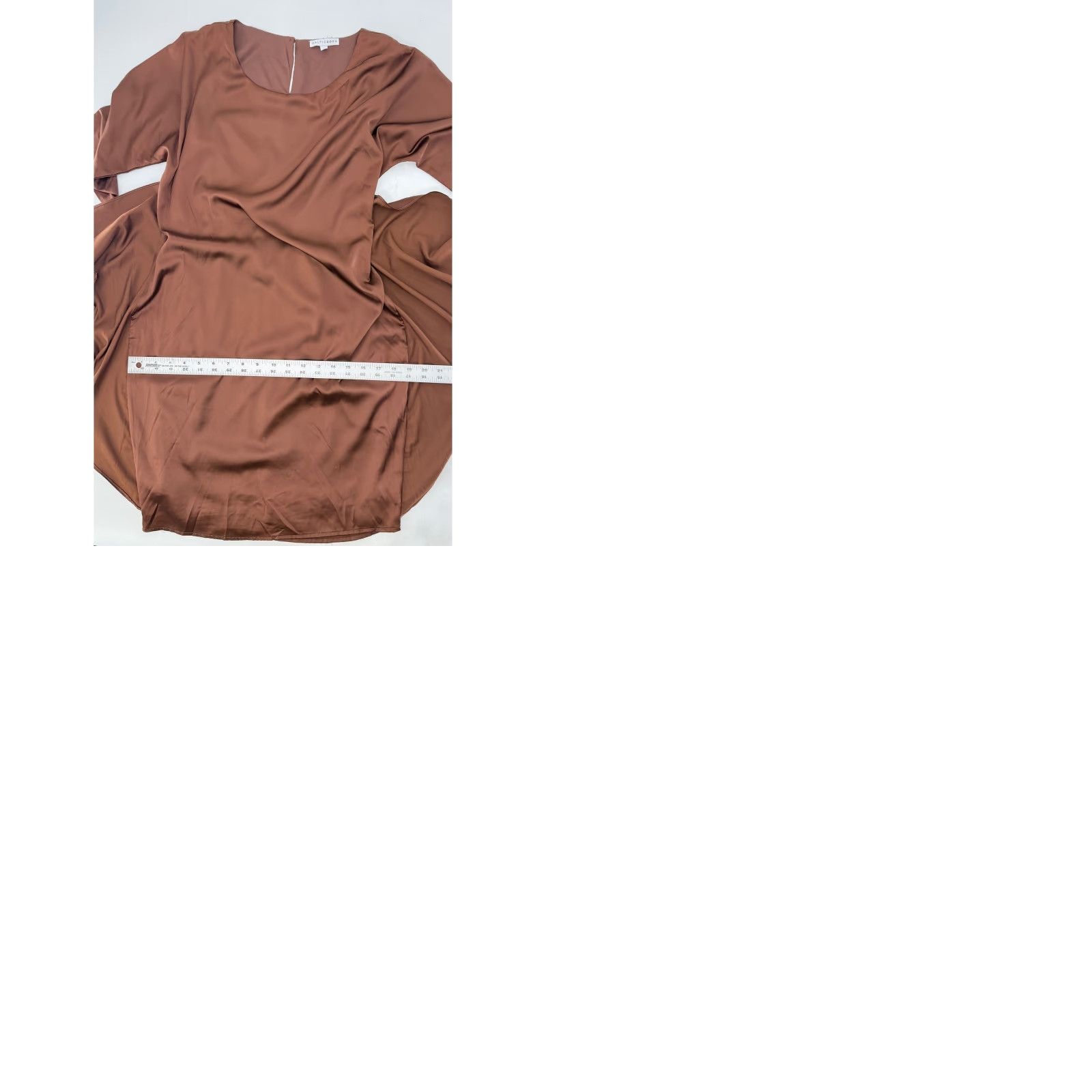 Born VINTAGE? No. Baltic Born Brown Tie Front Tulip Hem Midi Dress Womens Size S / US 4 / IT 40 - 9 Thumbnail
