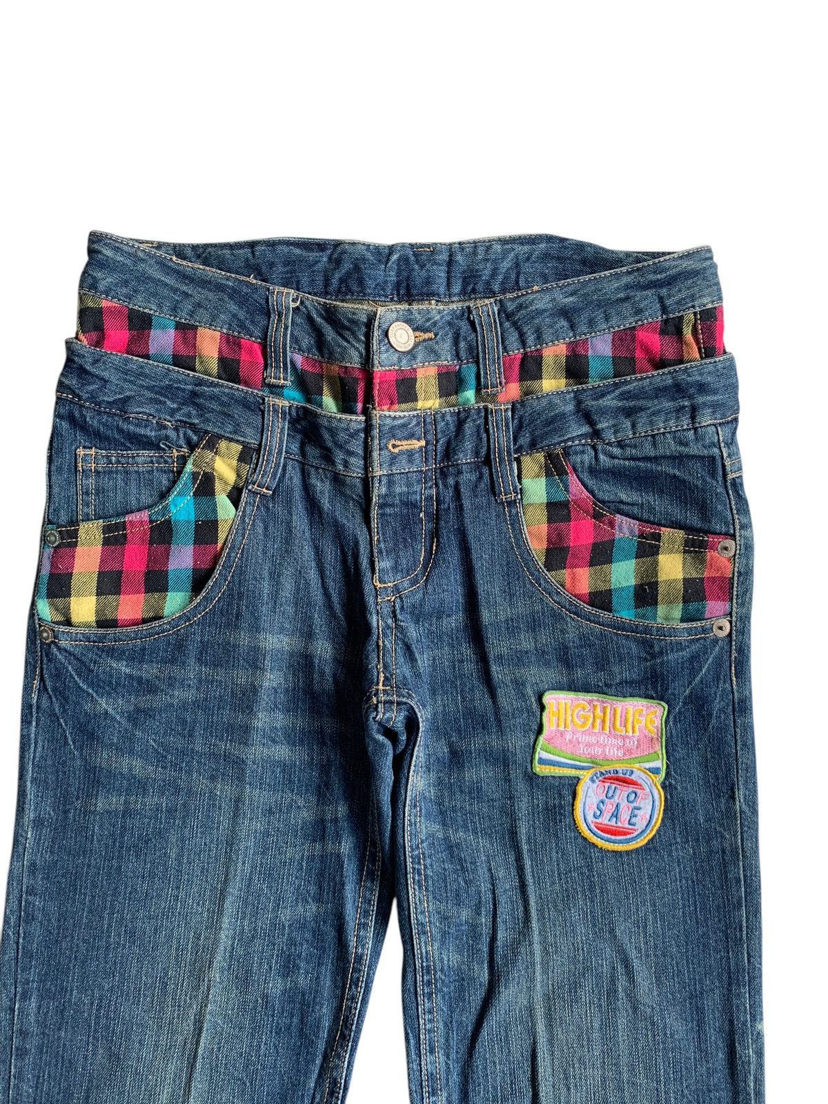 Tornado Mart DOUBLE WAIST💥 JAPANESE PUNK STYLE DENIM Size US 32 / EU 48 - 4 Thumbnail