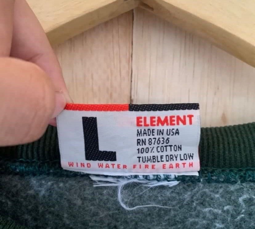 Element × Vintage Vintage 90s Element Skateboard Sweatshirt Size US L / EU 52-54 / 3 - 4 Thumbnail