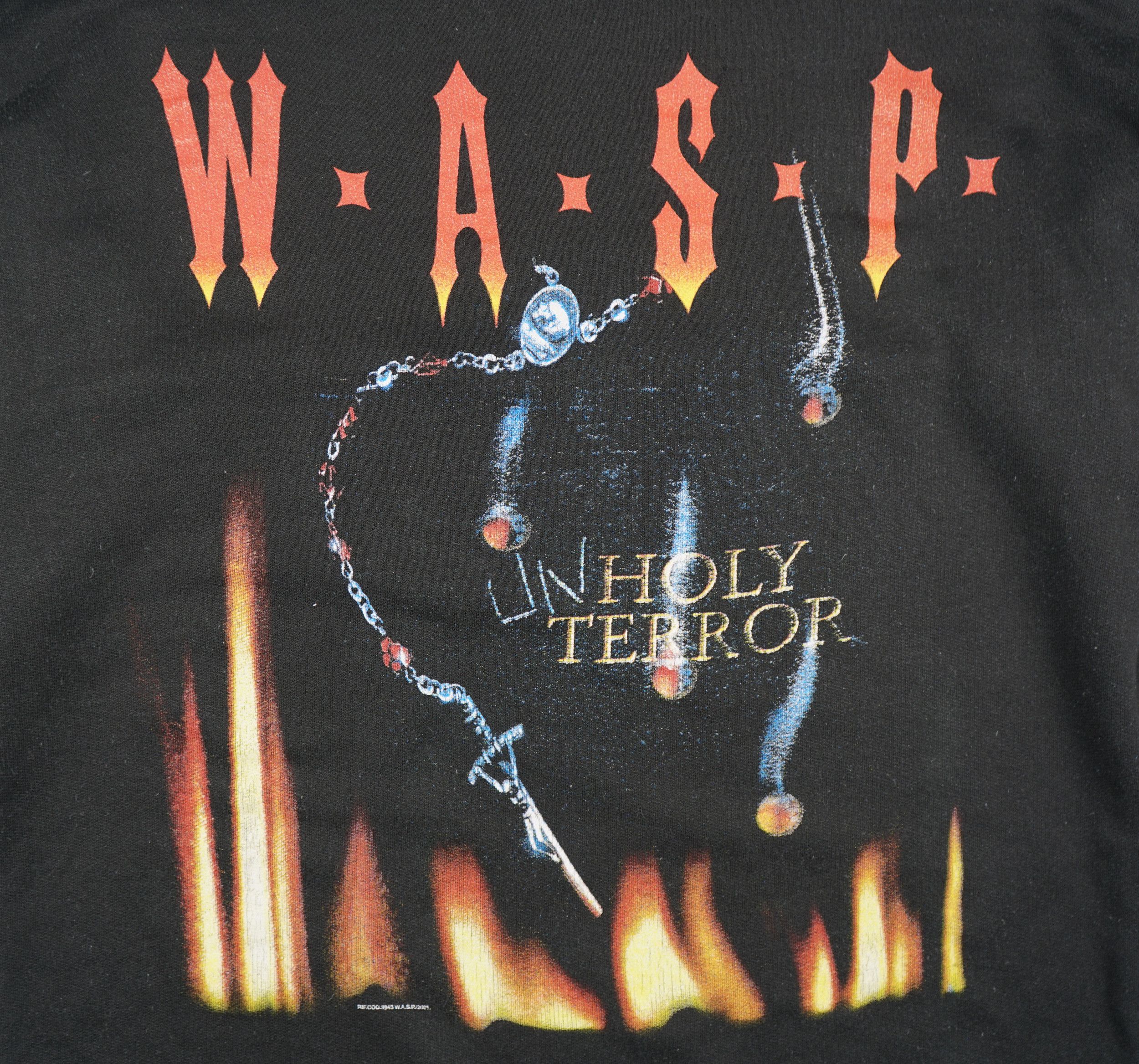Band Tees × Vintage Vintage 2001 Wasp Unholy Terror Hoodie Size US M / EU 48-50 / 2 - 2 Thumbnail