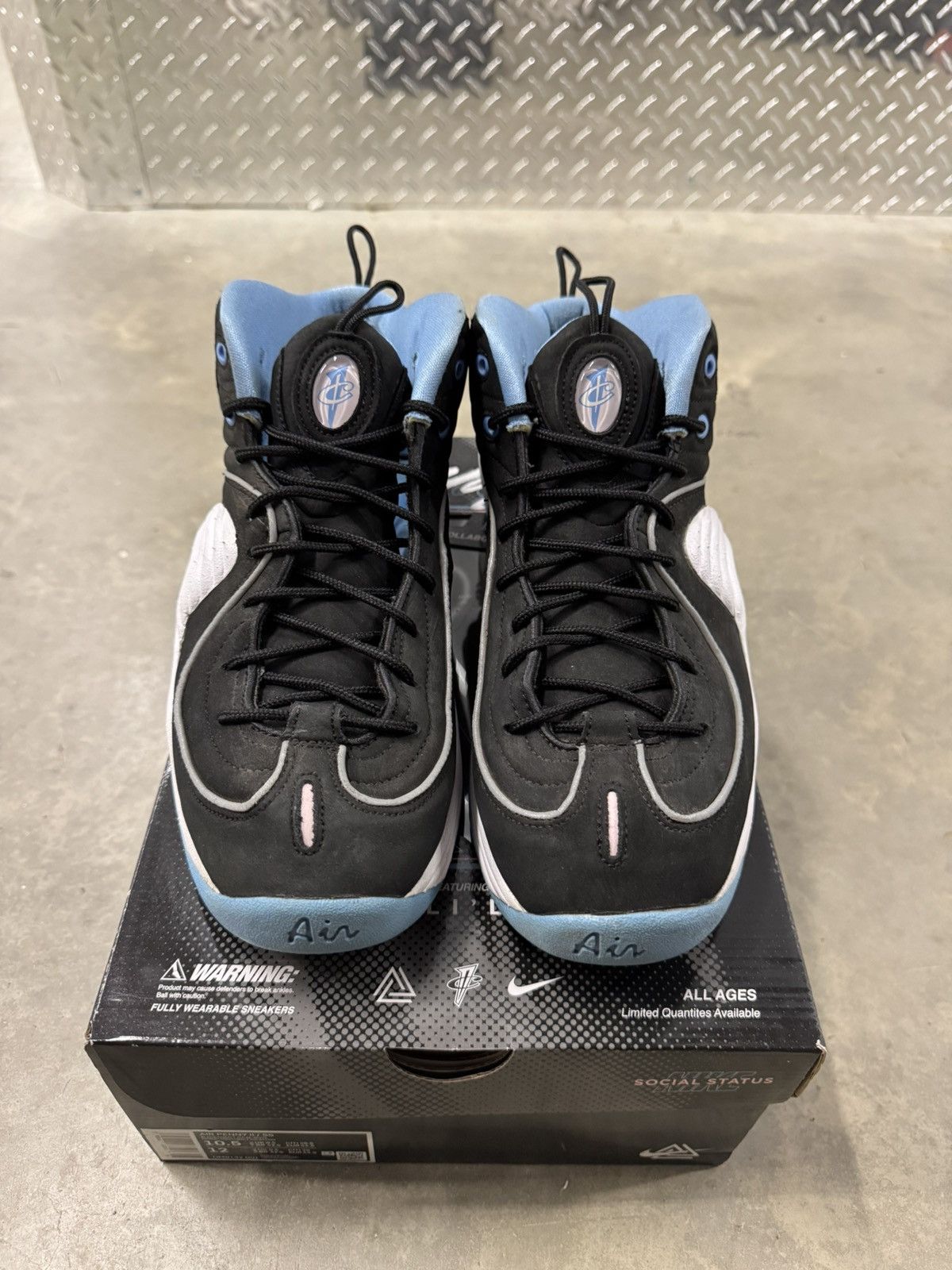 Nike × Social Status Nike Air Penny 2 Social Status Playground Black Size 10.5 Size US 10.5 / EU 43-44 - 4 Thumbnail