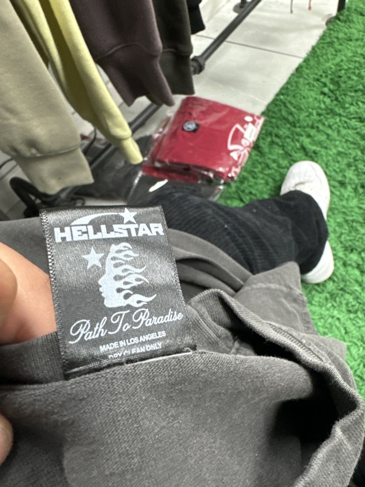 HELLSTAR Hellstar jesus grey Tee Size US L / EU 52-54 / 3 - 3 Thumbnail