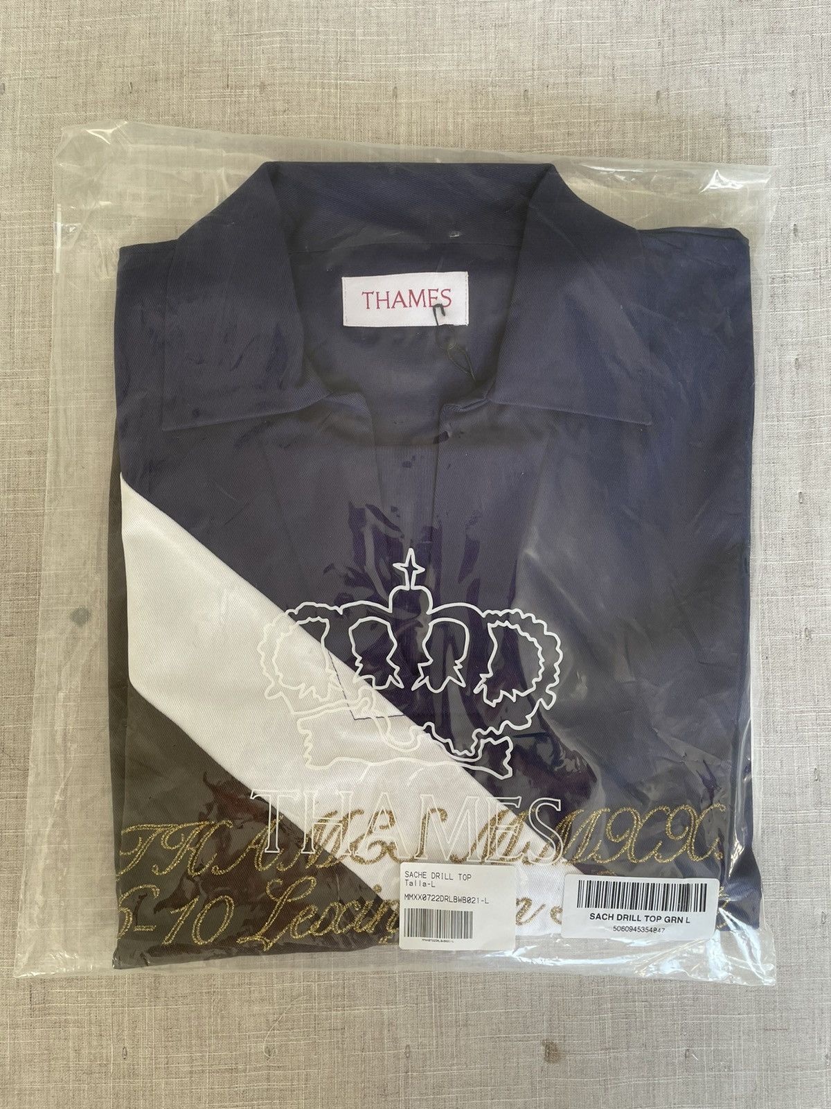 Thames × Thames MMXX. THAMES MMXX - EMBROIDERED FIELD SHIRT Size US L / EU 52-54 / 3 - 4 Thumbnail