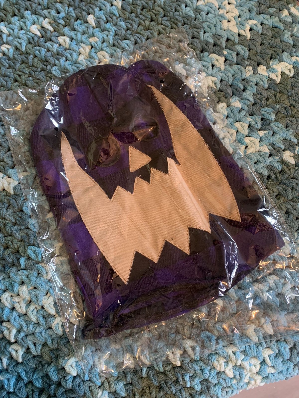 Asspizza Asspizza Purple Flannel Face Mask Size 34 - 6 Thumbnail