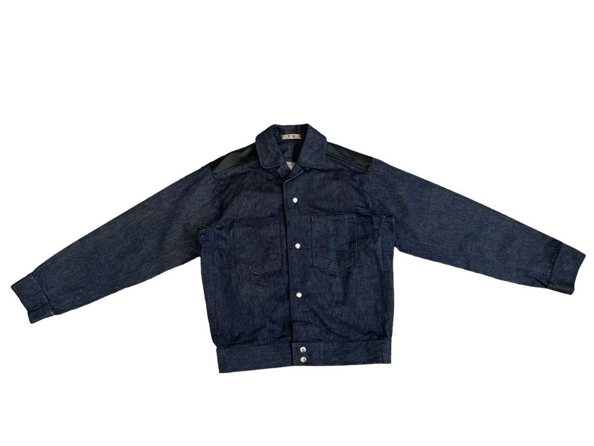 image of Designer Vintage Yoshisei Sports Wear "colosseum" Hybrid Denim Jacket, Men's (Size Medium)