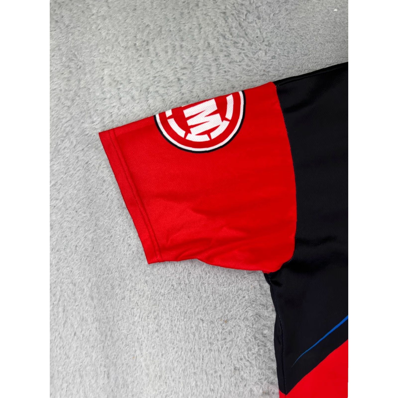 Vintage Worcs Racing Mens Jersey L Shirt USA 90s Vintage Collared Short Sleeve Red Black Blue Embroidered Logo Size US L / EU 52-54 / 3 - 6 Thumbnail