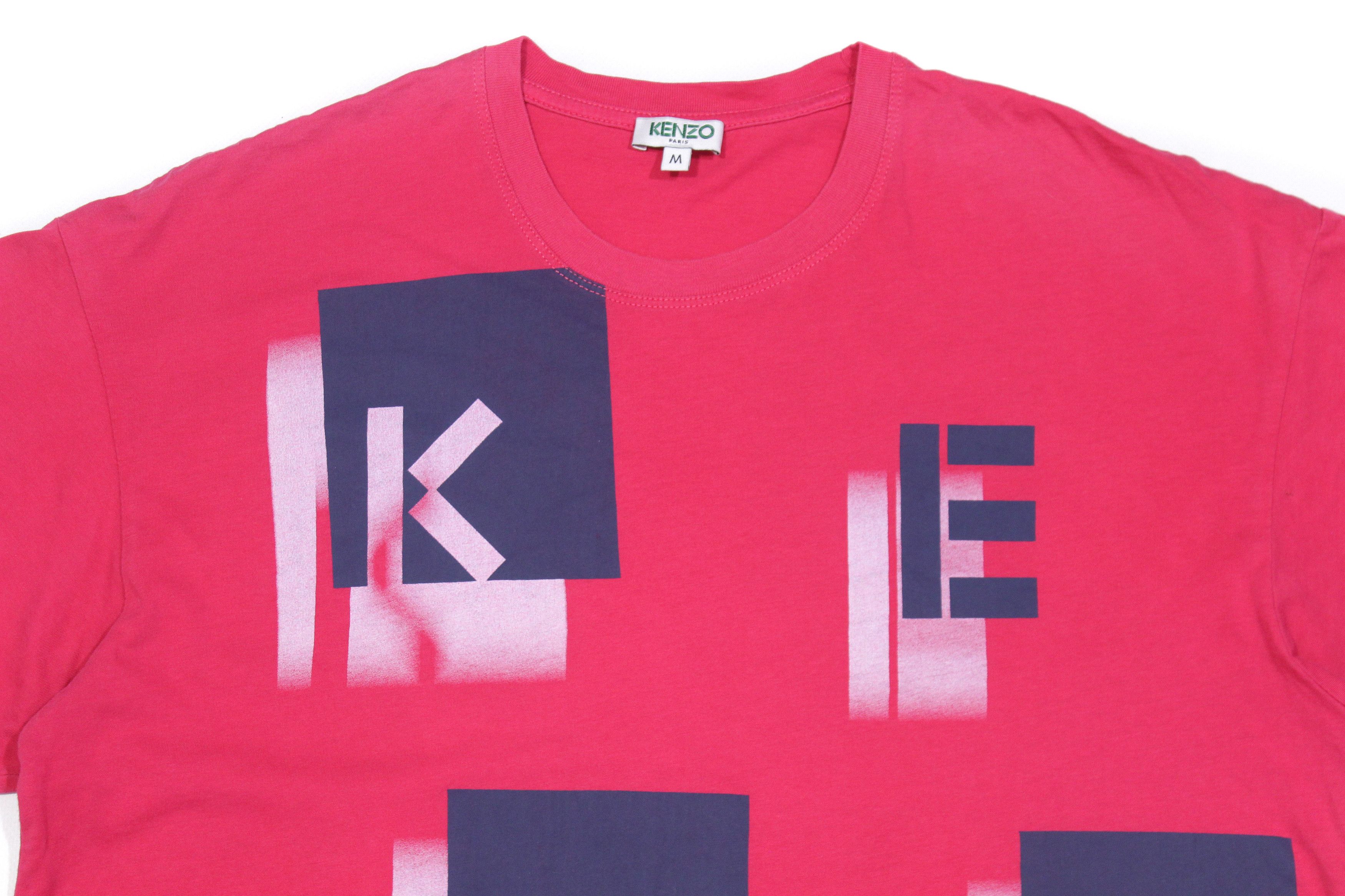 Kenzo Big Logo Pink T-Shirt Size US M / EU 48-50 / 2 - 3 Thumbnail