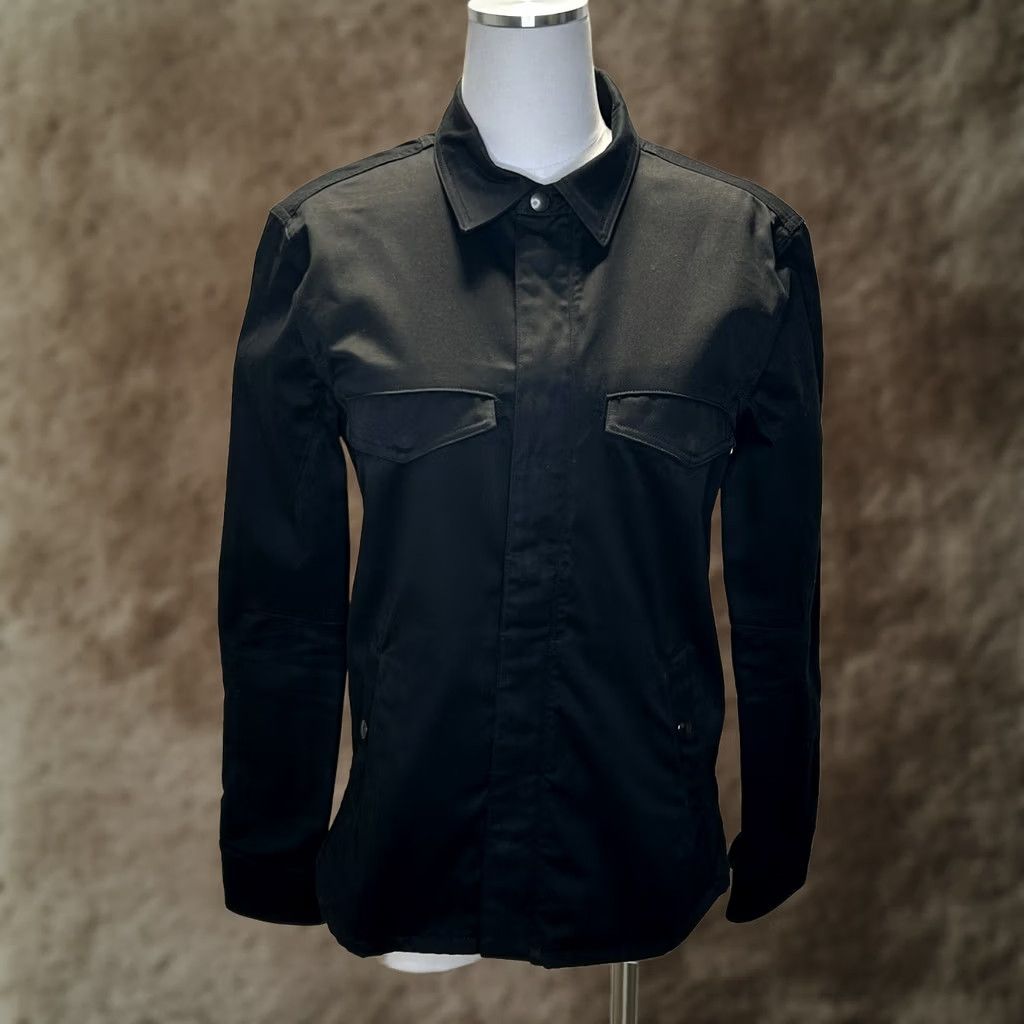 Vintage VINTAGE Monadic Mens Cargo Jacket Small Black Full Zip Shacket Size US S / EU 44-46 / 1 - 1 Thumbnail
