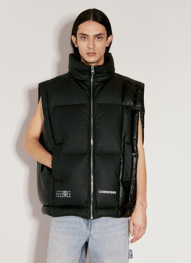 Maison Margiela !DS! AW23 Maison Margiela Chenpeng Black Puffer Gilet Vest Size US M / EU 48-50 / 2 - 6 Thumbnail