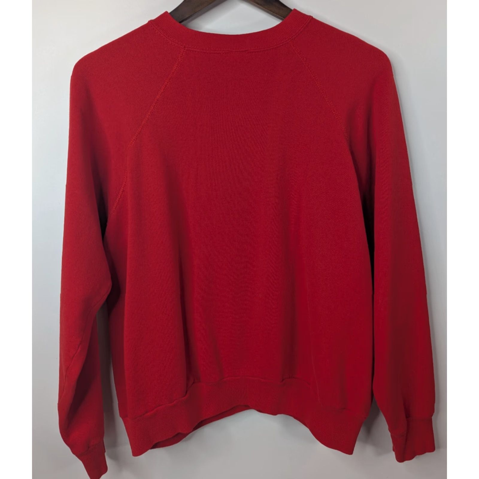 Tultex VINTAGE Tultex Sweatshirt Crewneck Large Red Unisex Adults Pullover 90s Size US L / EU 52-54 / 3 - 5 Thumbnail