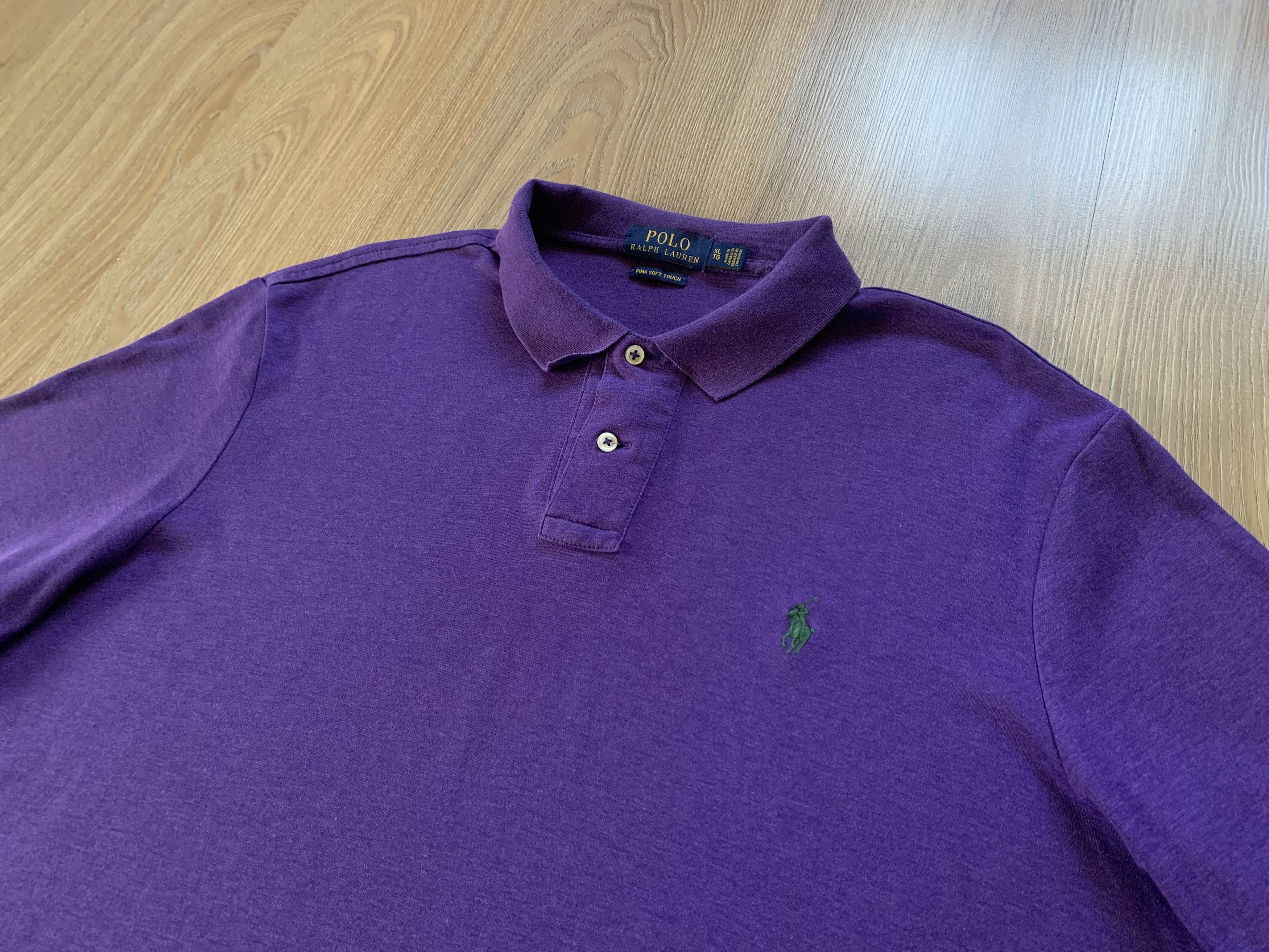 Polo Ralph Lauren × Ralph Lauren Vintage Polo Ralph Lauren Cotton Polo T-Shirt Size US XL / EU 56 / 4 - 4 Thumbnail