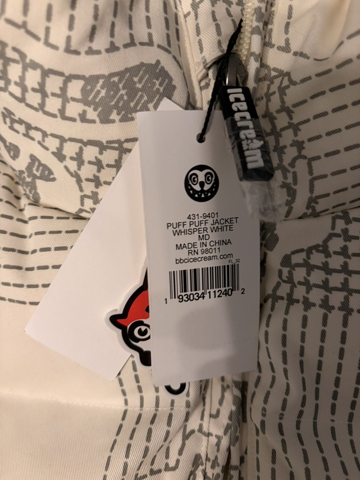 Billionaire Boys Club BILLIONARES BOY CLUB WHITE PUFFER JACKET Size US M / EU 48-50 / 2 - 5 Thumbnail