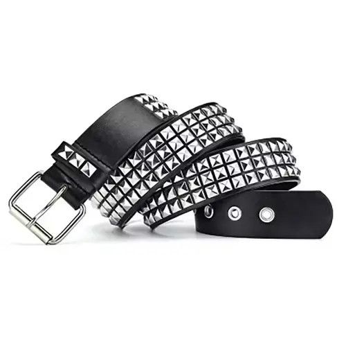Designer Jifannpaul Square Belts Rivet Metal Pyramid Size ONE SIZE - 4 Thumbnail