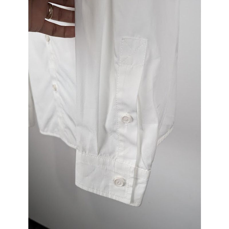 Bottega Veneta o1rshd1 Compact Cotton Poplin Shirt in White Size US L / EU 52-54 / 3 - 10 Thumbnail