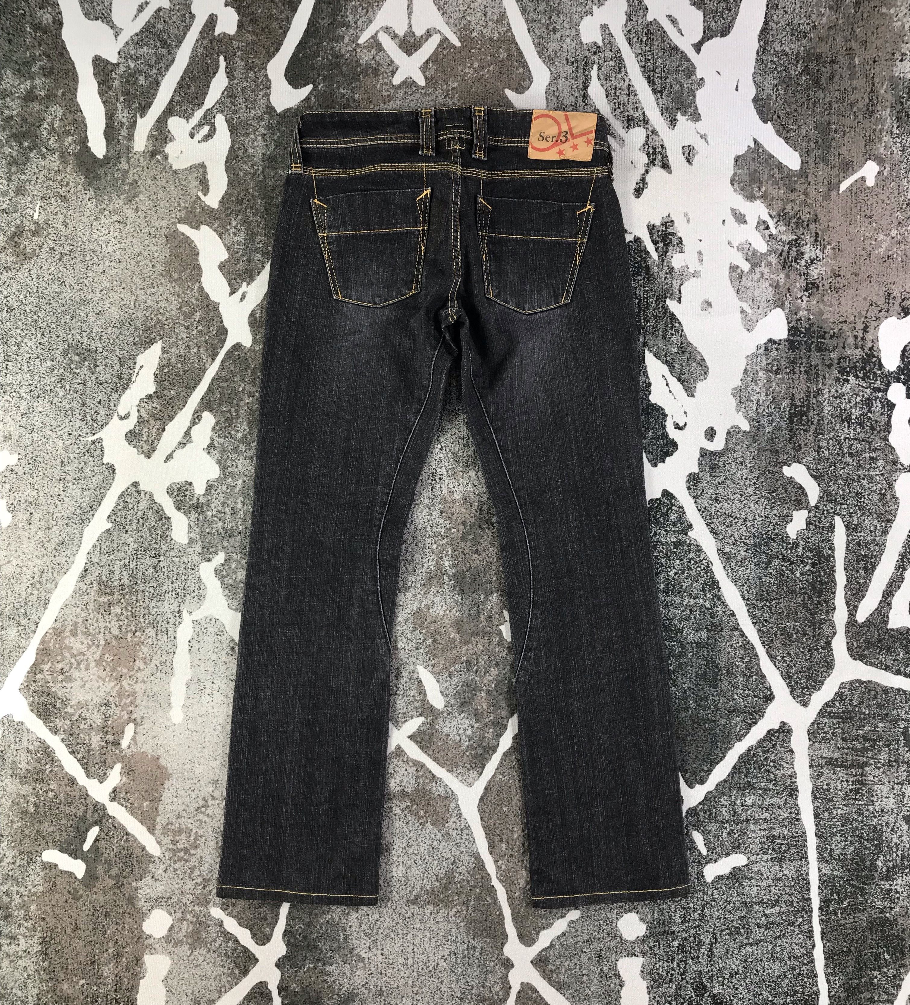Japanese Brand Japanese Brand Ser.3 Denim Dark Wash Flare Jeans KJ1602 Size 29" - 2 Thumbnail