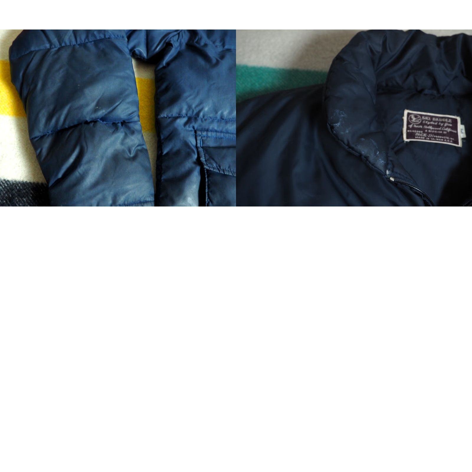 Vintage VINTAGE 70s Ski Daddle Navy Blue Puffer Jacket Coat Down Mens M Size US M / EU 48-50 / 2 - 8 Thumbnail