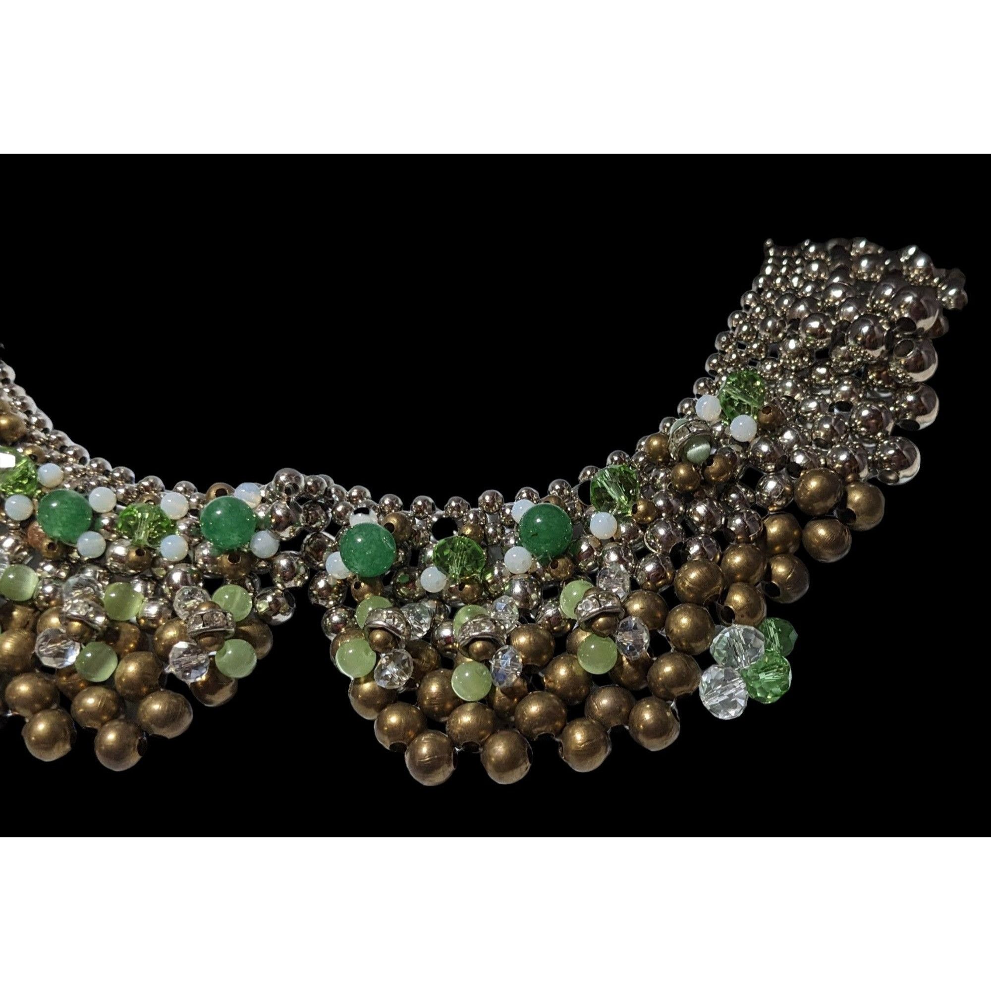 Other Pam Hiran Vintage 90s Beaded Bib Necklace Size ONE SIZE - 4 Thumbnail