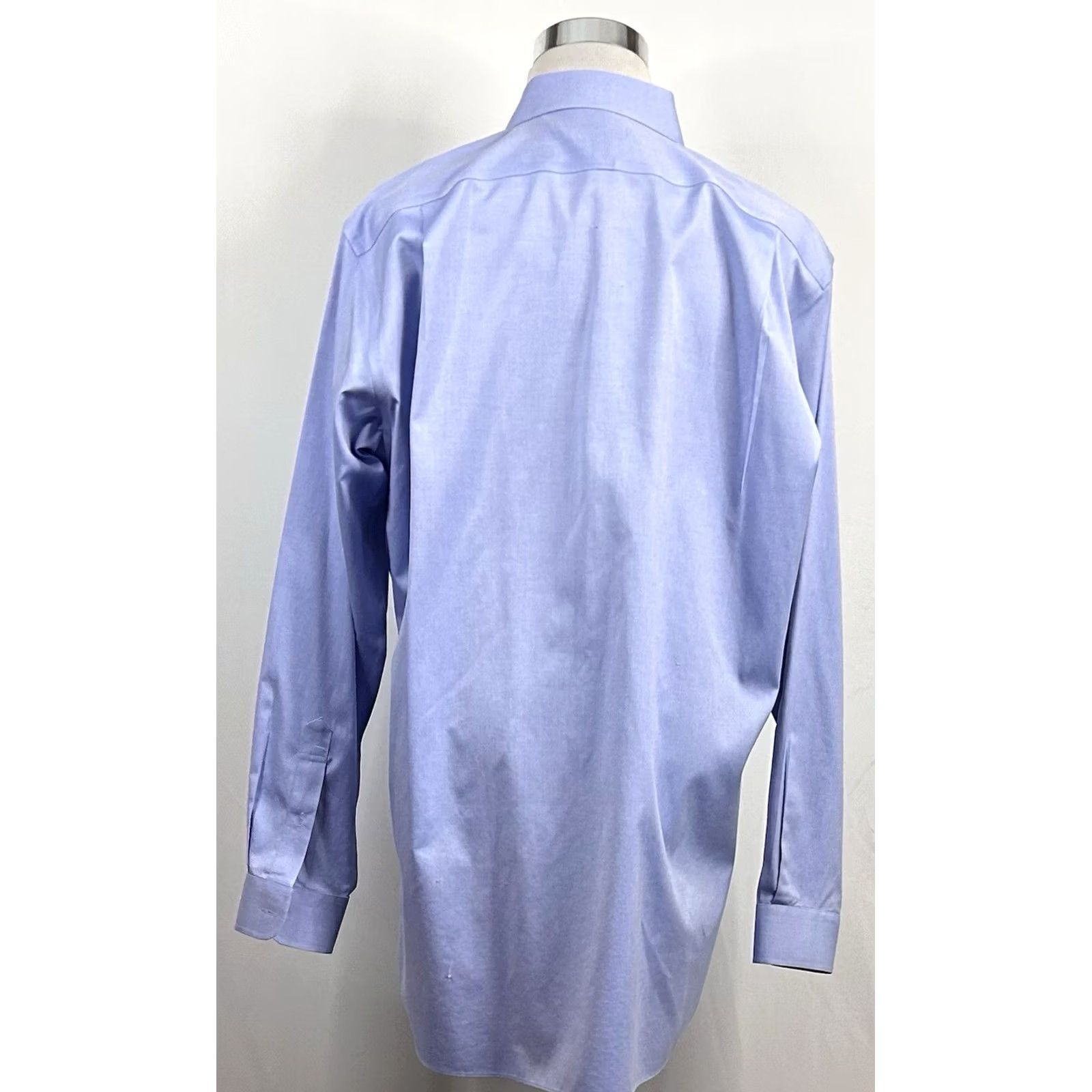 Jos. A. Bank Jos A Bank 17 37 Traveler Oxford Cloth Dress Shirt Blue 100% Cotton Formal Shirt Mens Regular 37 Sleeve Size 46R - 5 Thumbnail