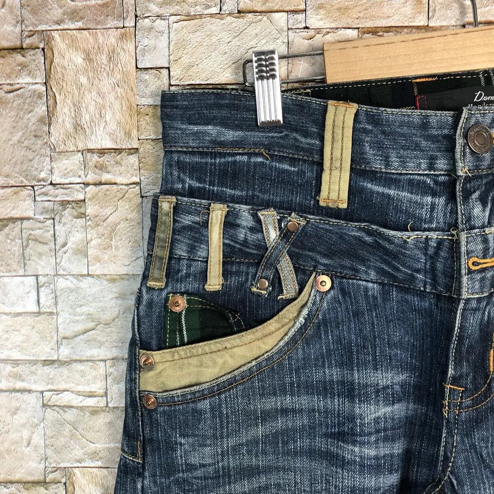 Japanese Brand DL Dominate faded double waist Distressed Denim Pants #A432 Size US 30 / EU 46 - 17 Thumbnail