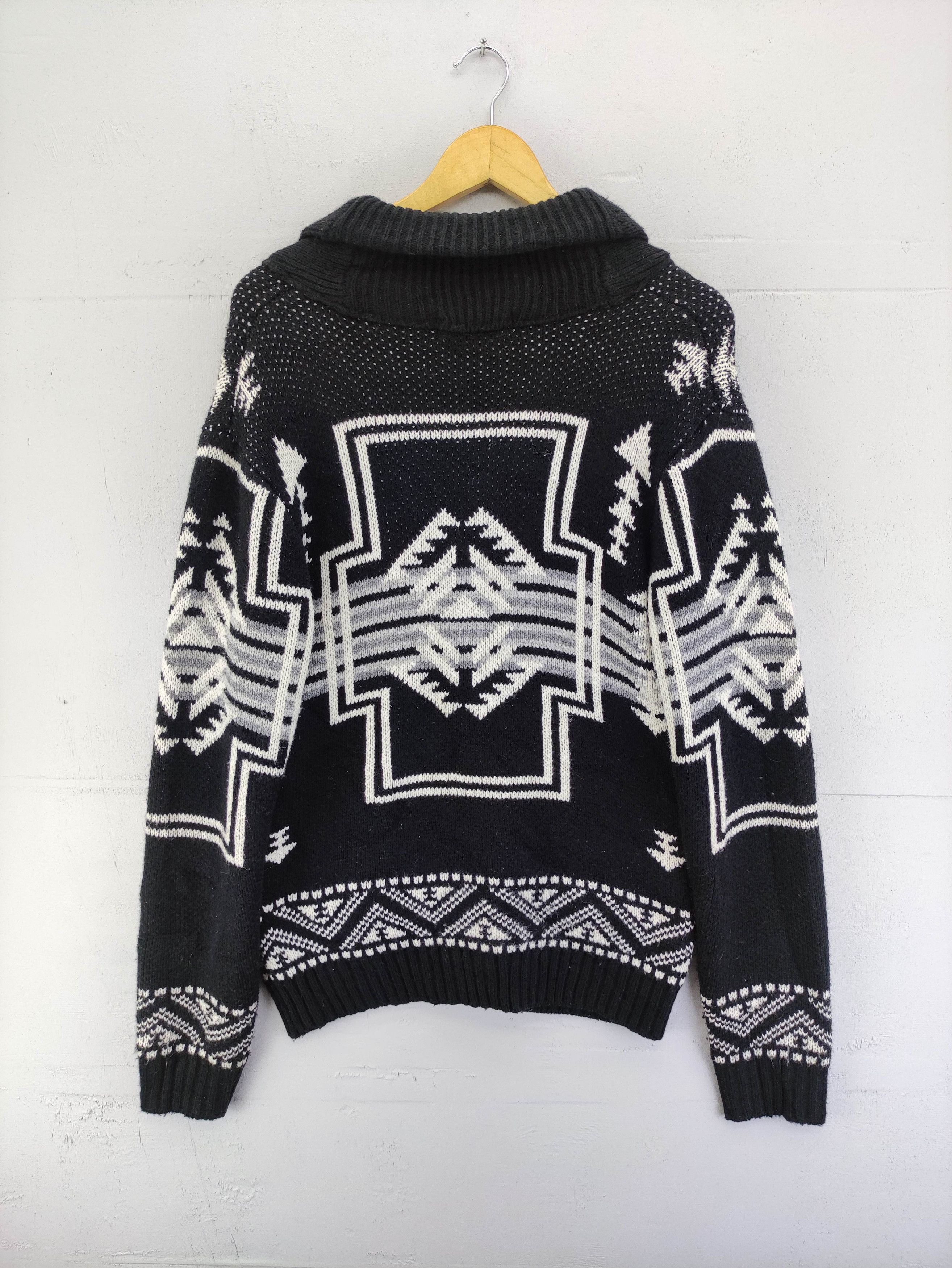 Aran Isles Knitwear Vintage Azul By Azul Cardigan Wool Knit Sweater Size M / US 6-8 / IT 42-44 - 9 Thumbnail