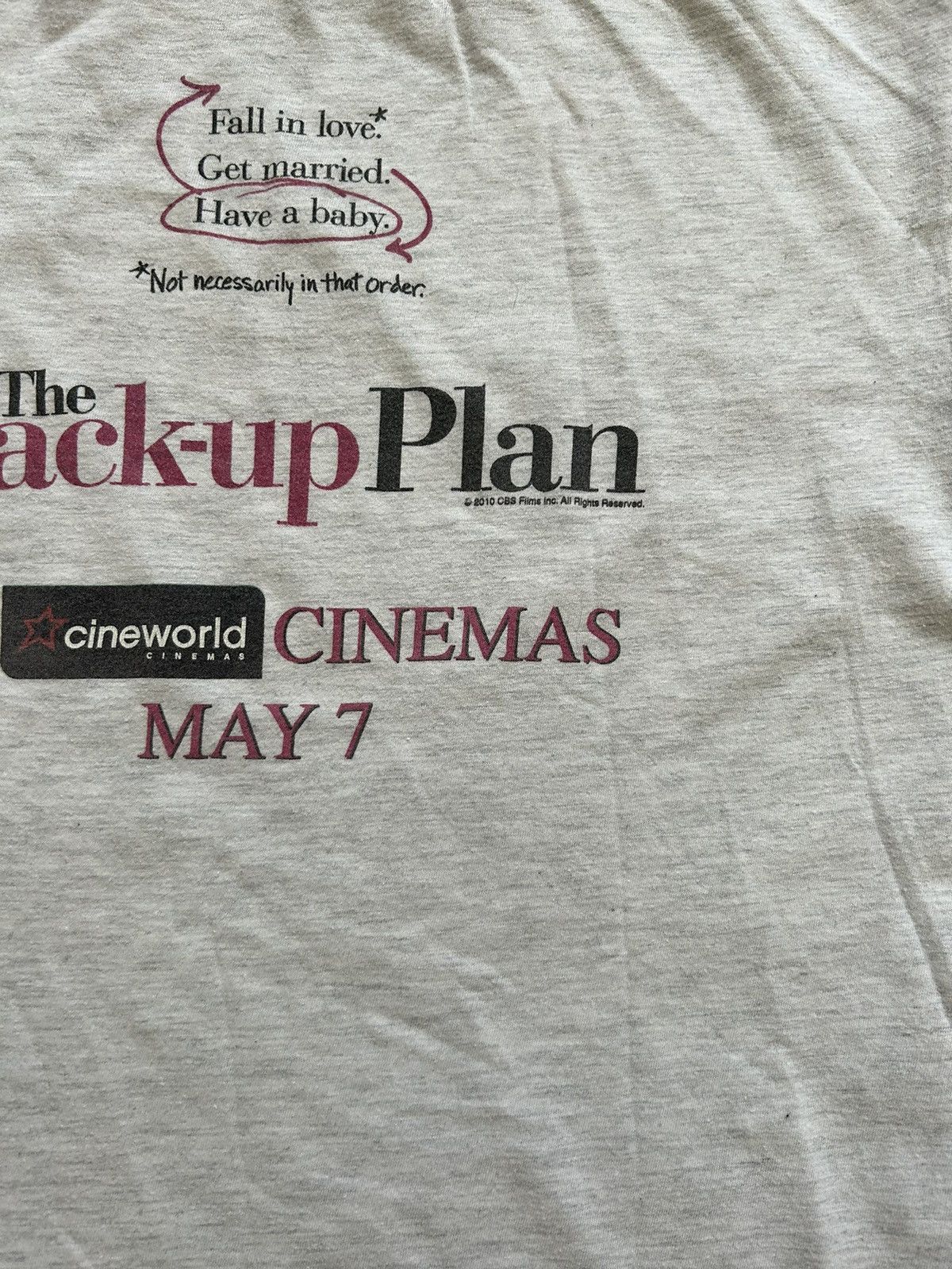 Vintage Vintage 2010 Jennifer Lopez The Back-Up Plan Movie T-Shirt Size US S / EU 44-46 / 1 - 7 Thumbnail