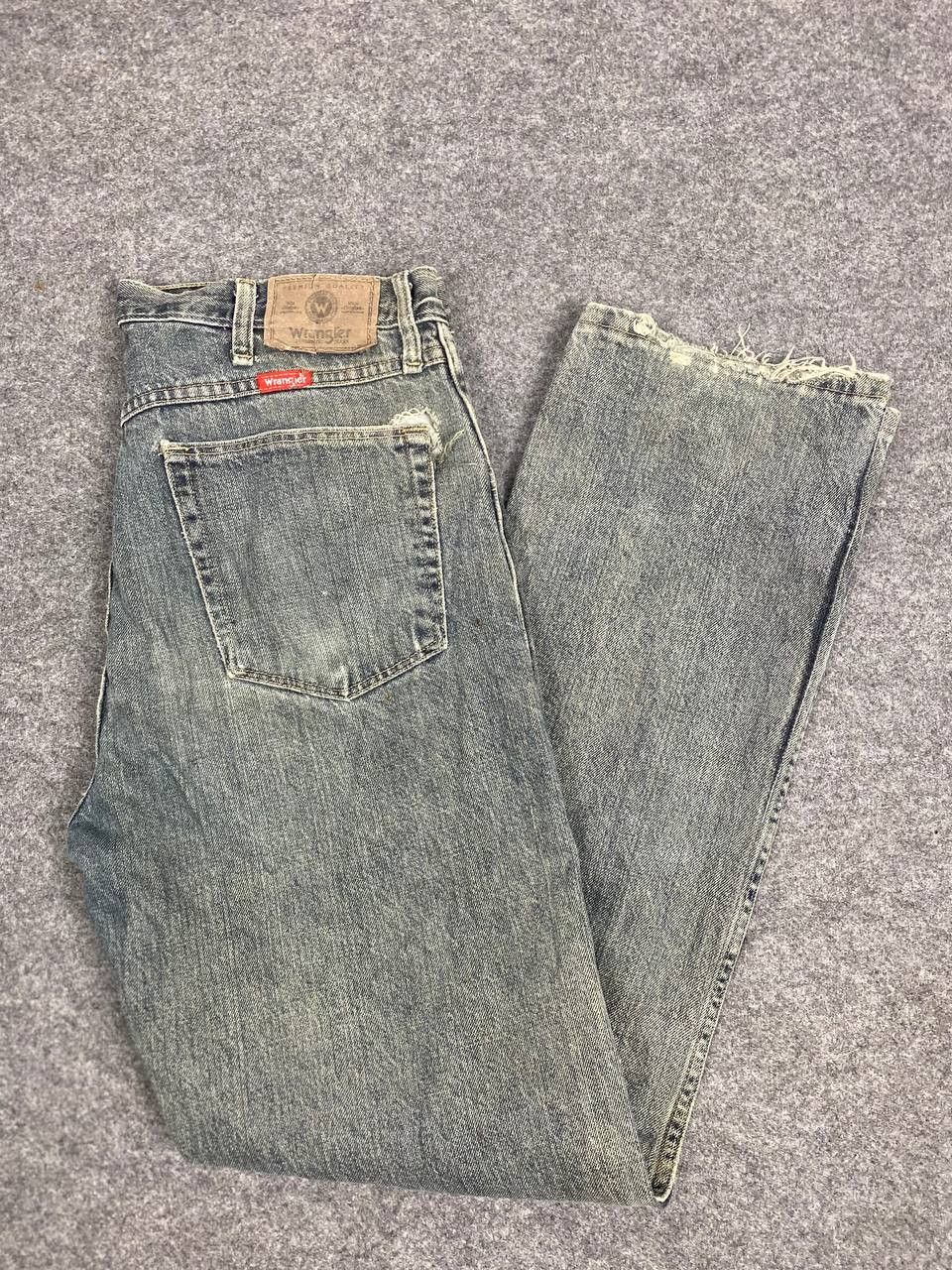 Wrangler vintage wrangler regular fit distressed denim Size US 36 / EU 52 - 2 Thumbnail