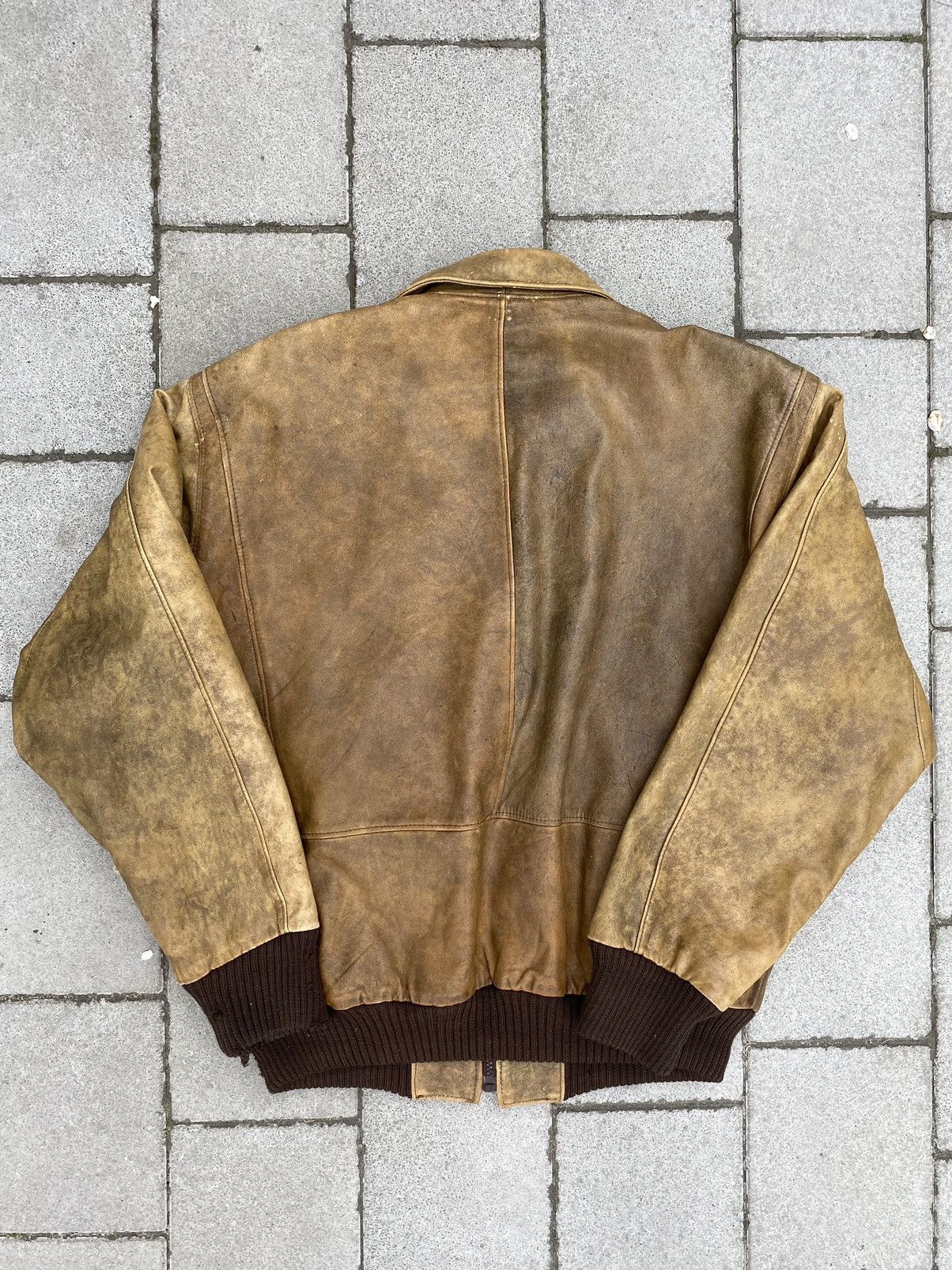 Leather Vintage Brown Leather Bomber Jacket Size US S / EU 44-46 / 1 - 15 Thumbnail