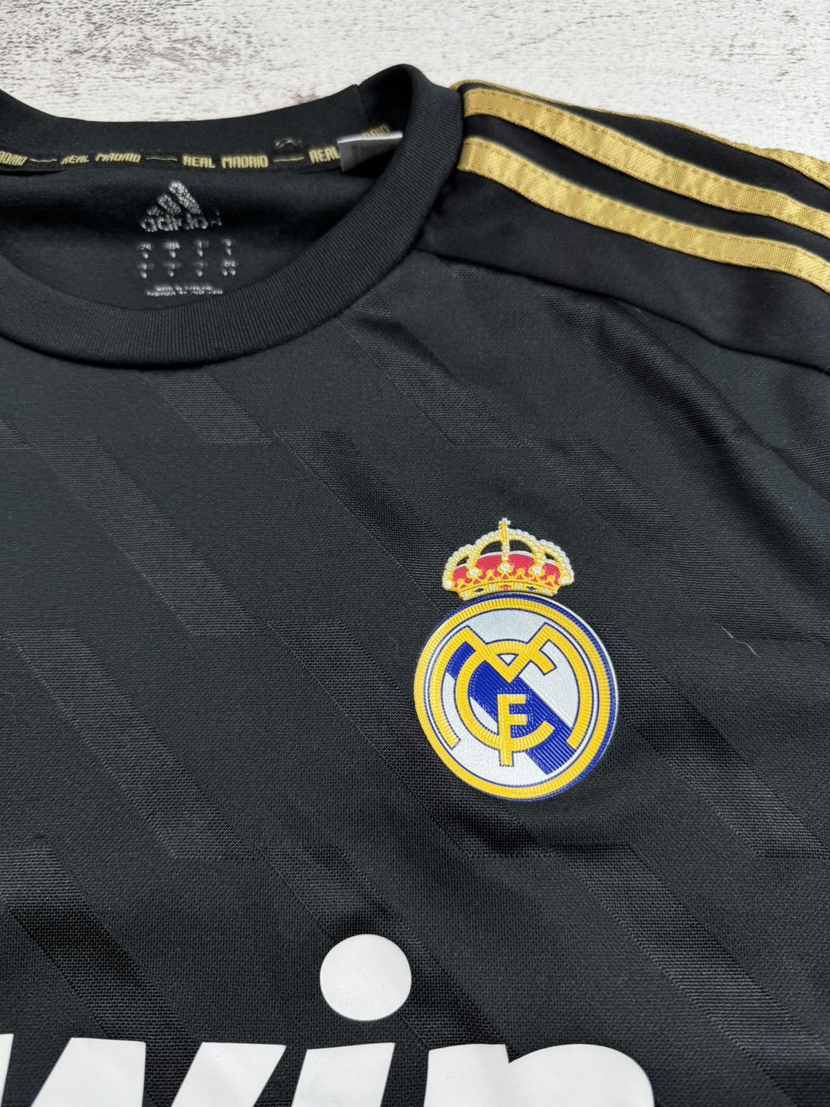 Adidas Real Madrid 2011 2012 Men’s Adidas Black Away Soccer Football Shirt Jersey Polo Size US S / EU 44-46 / 1 - 7 Thumbnail