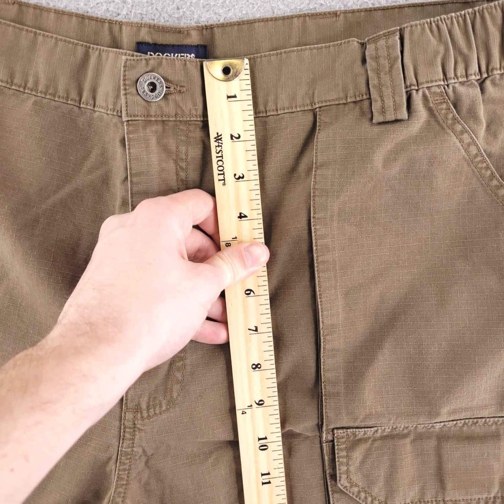 Dockers Dockers Shorts Mens 42 Brown Ripstop Cargo Cotton Utility Hike Outdoor Work Shorts Mens 42 Brown Cotton Cargo Ripstop Dockers Size US 42 / EU 58 - 7 Thumbnail