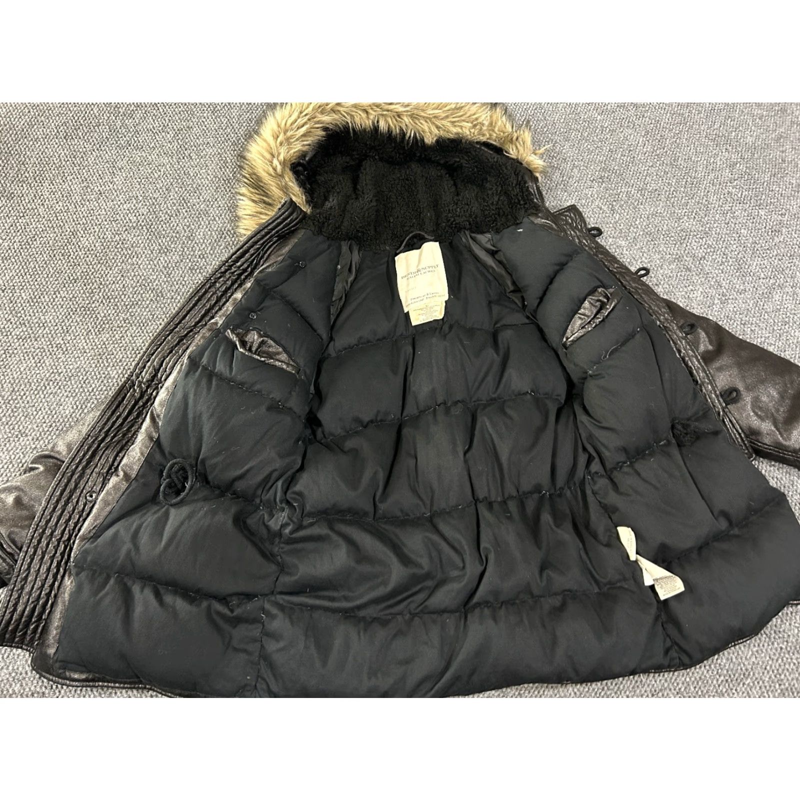 Vintage Denim & Supply Ralph Lauren Jacket Mens L Parka Green Down Puffer Logo Zip Casual Outdoor Fall Winter Size US L / EU 52-54 / 3 - 6 Thumbnail