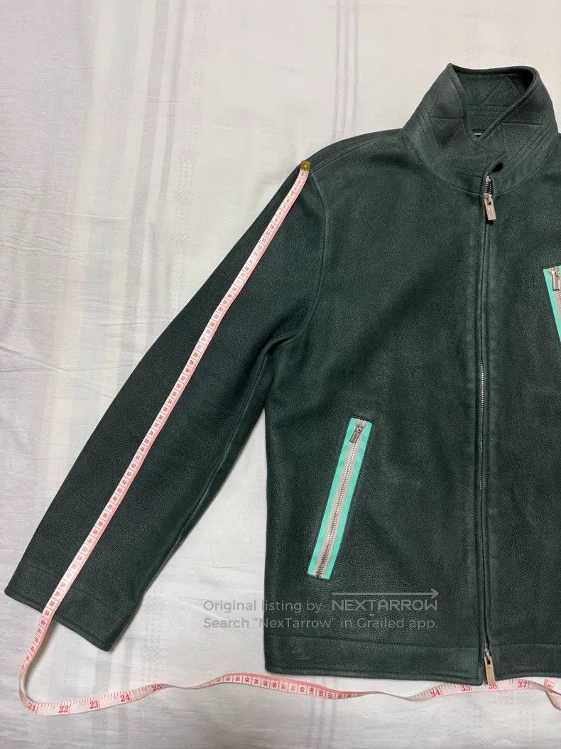 Hermes Hermes Leather jacket, full-grain leather, moss green Size US M / EU 48-50 / 2 - 6 Thumbnail