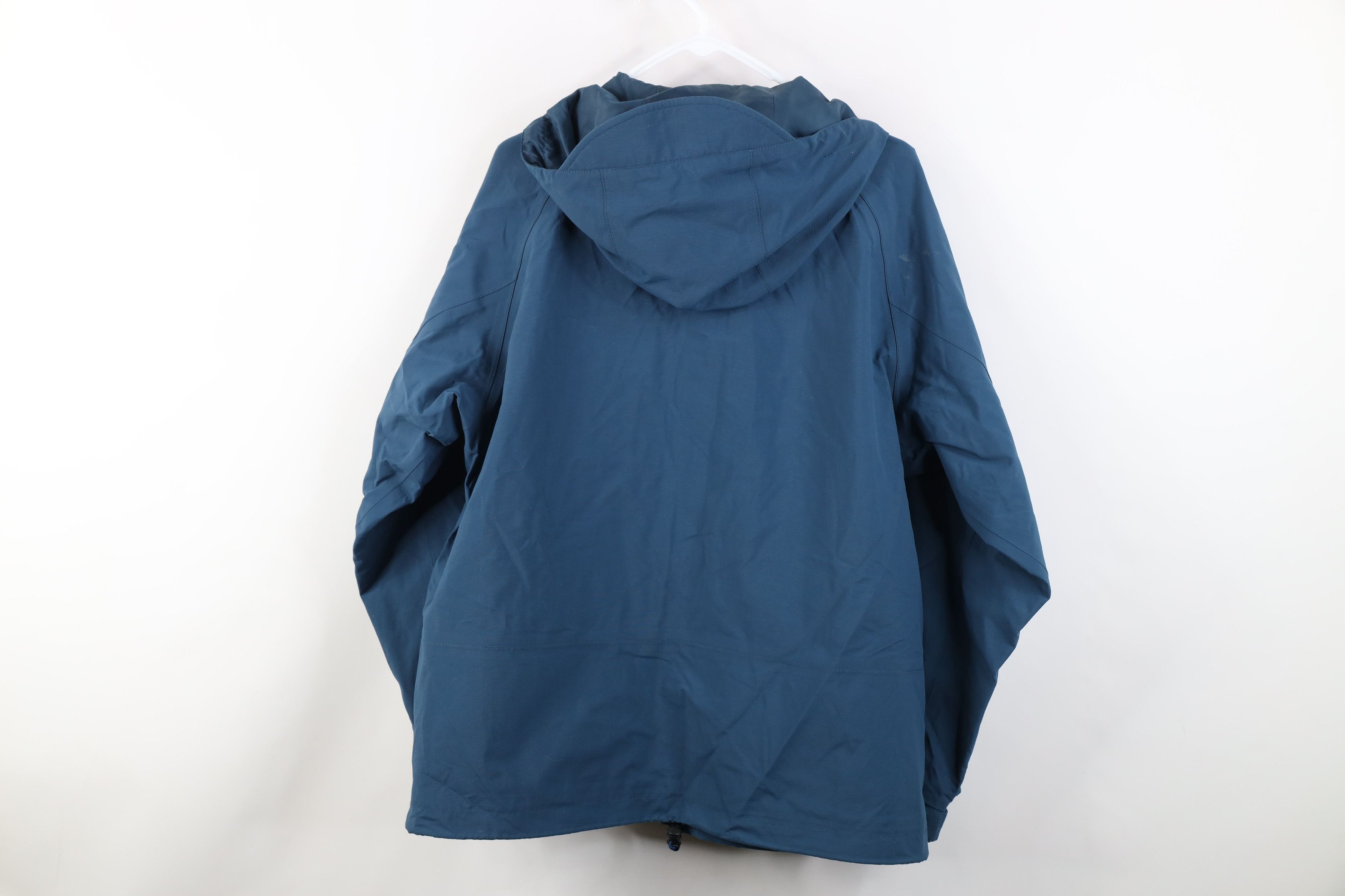 Cabelas Vintage 90s Cabelas Goretex Hooded Rain Jacket Blue Size M / US 6-8 / IT 42-44 - 15 Thumbnail