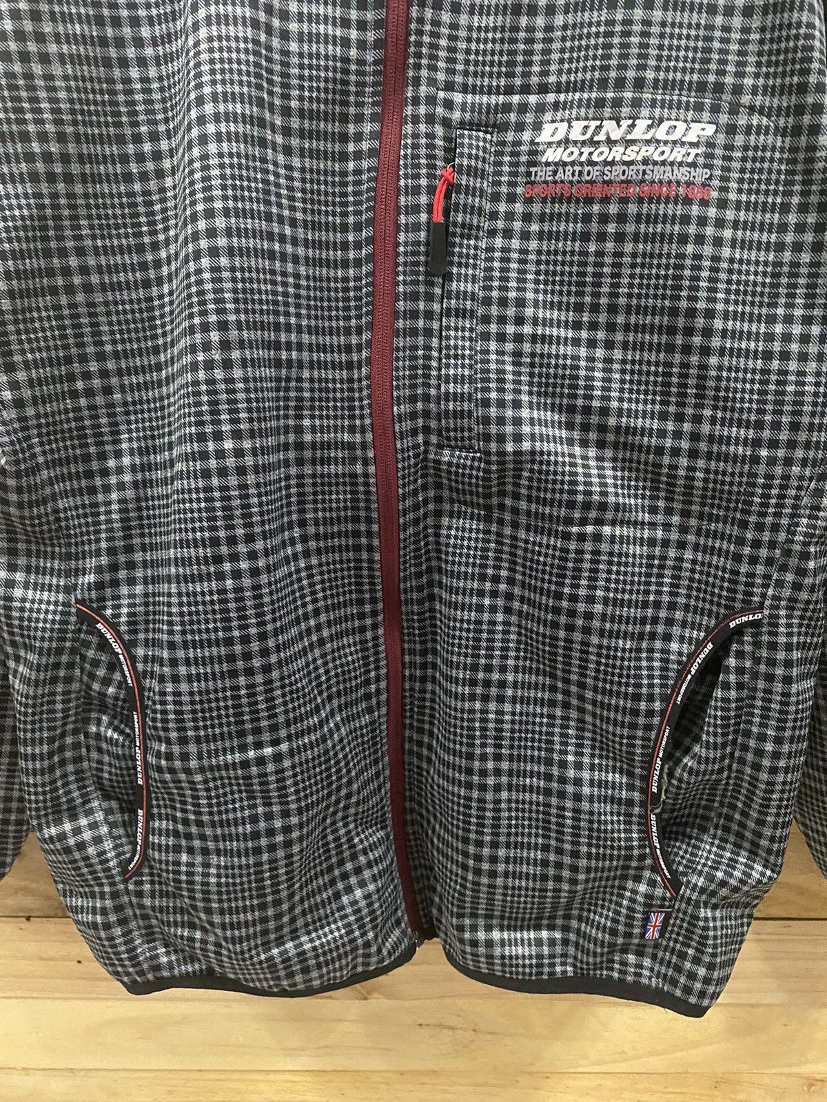 Dunlop Vintage dunlop motorsport checkered jacket Size US M / EU 48-50 / 2 - 4 Thumbnail