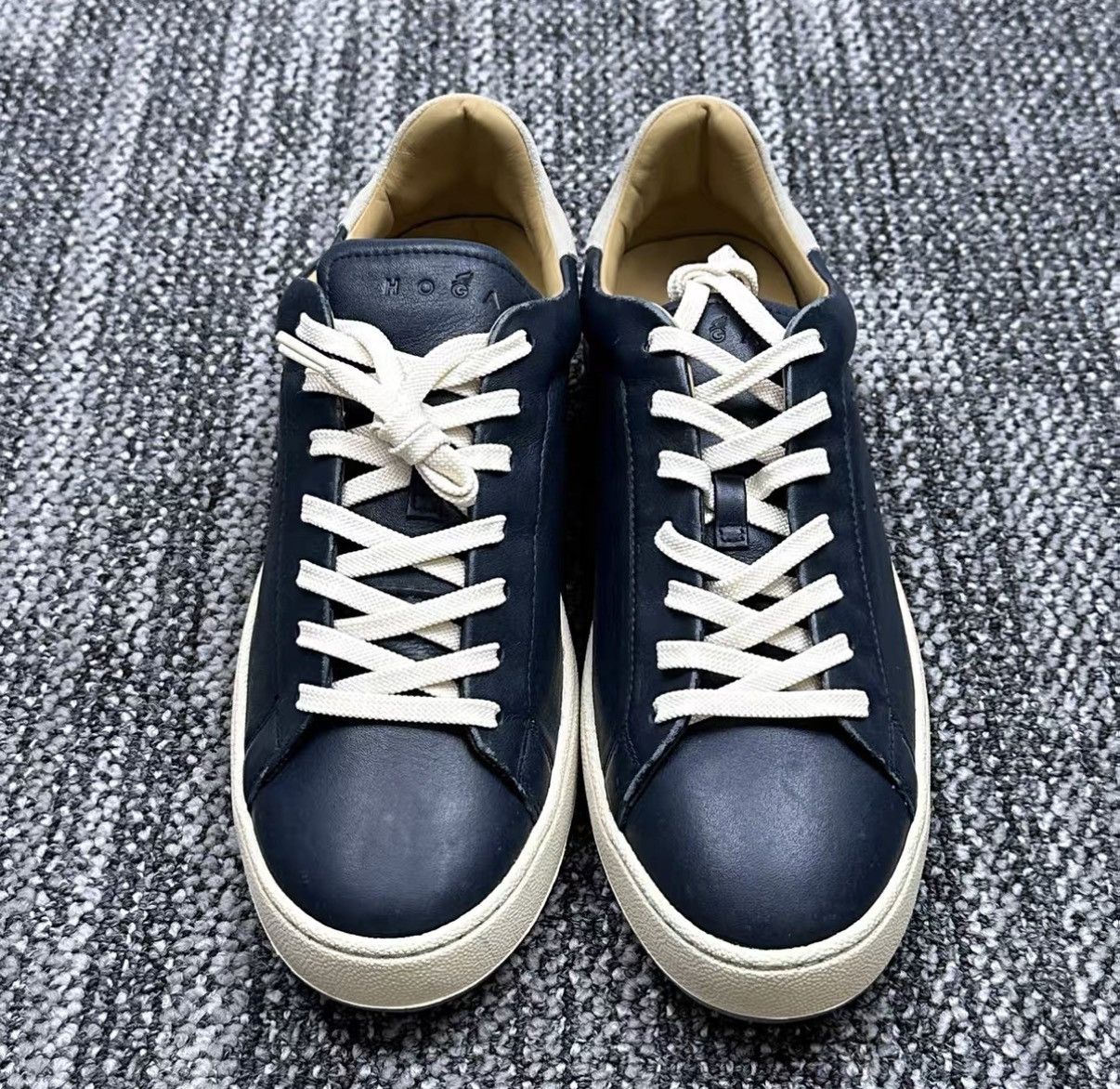 Hogan HOGAN H672 Leather Vintage Low-Top Sneakers J42 Size US 8 / EU 41 - 2 Thumbnail