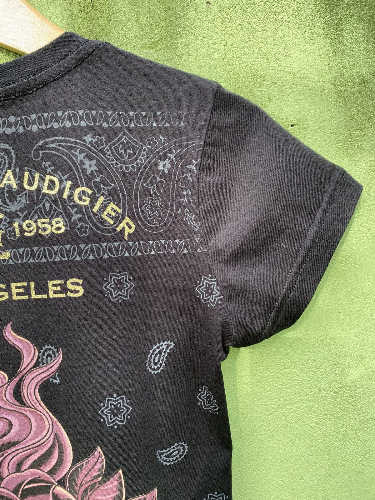 Christian Audigier Christian Audigier Tattoo Rose Scissor Design Front & Back Size L / US 10 / IT 46 - 11 Thumbnail