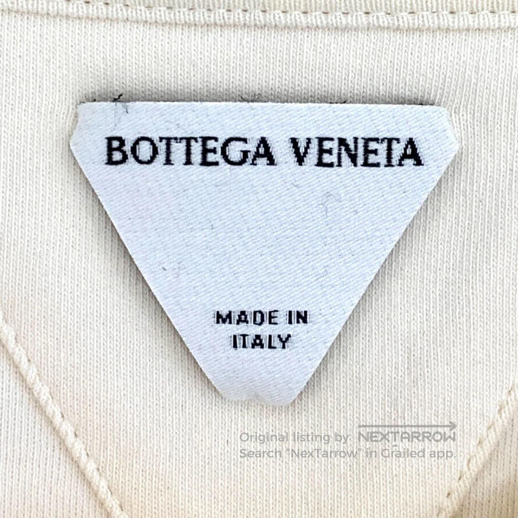 Bottega Veneta Bottega Veneta Beige letter embroidery cotton crew neck lo Size US L / EU 52-54 / 3 - 6 Thumbnail