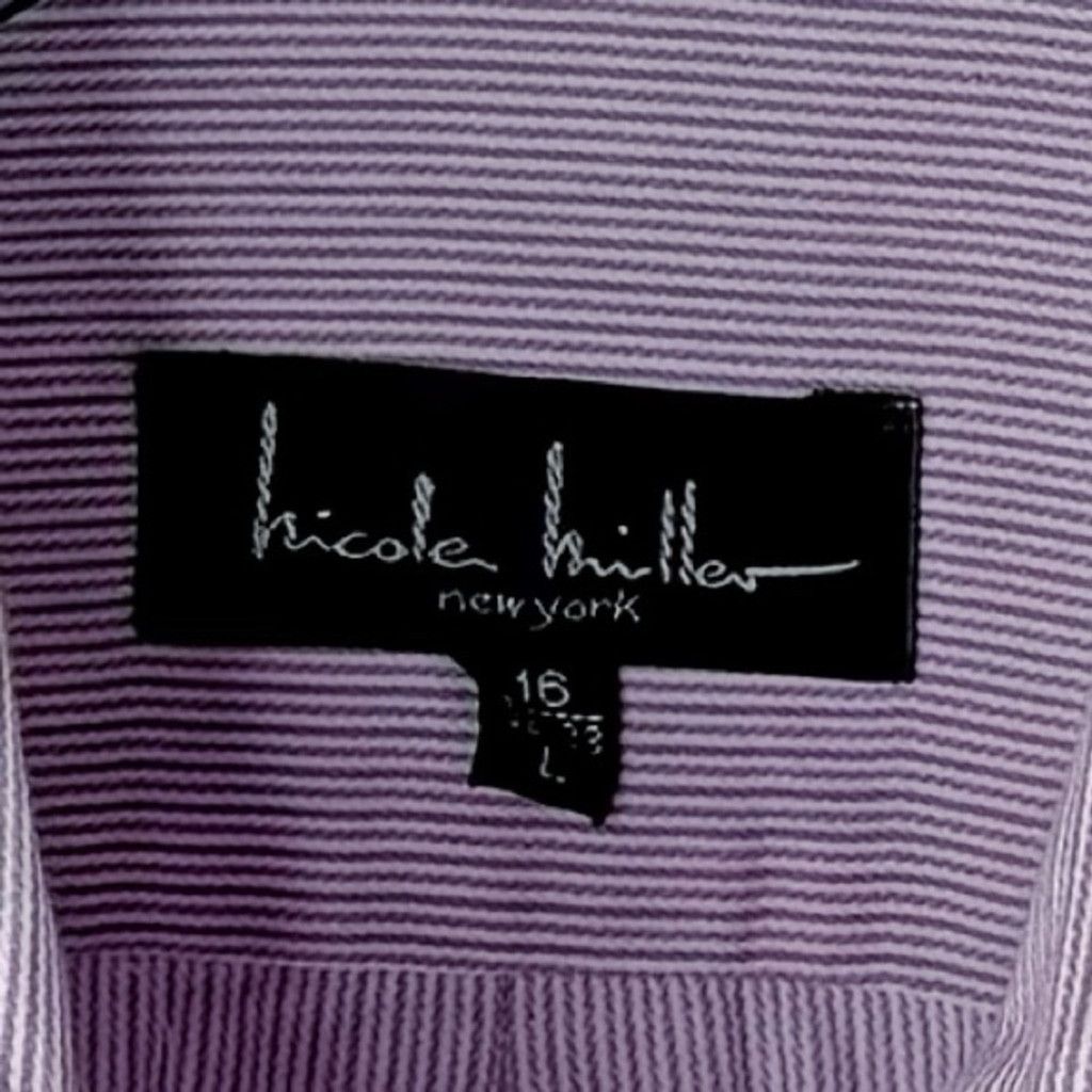 Nicole Miller NICOLE MILLER NEW YORK Men's Designer Pink Button Up L Size US L / EU 52-54 / 3 - 4 Thumbnail