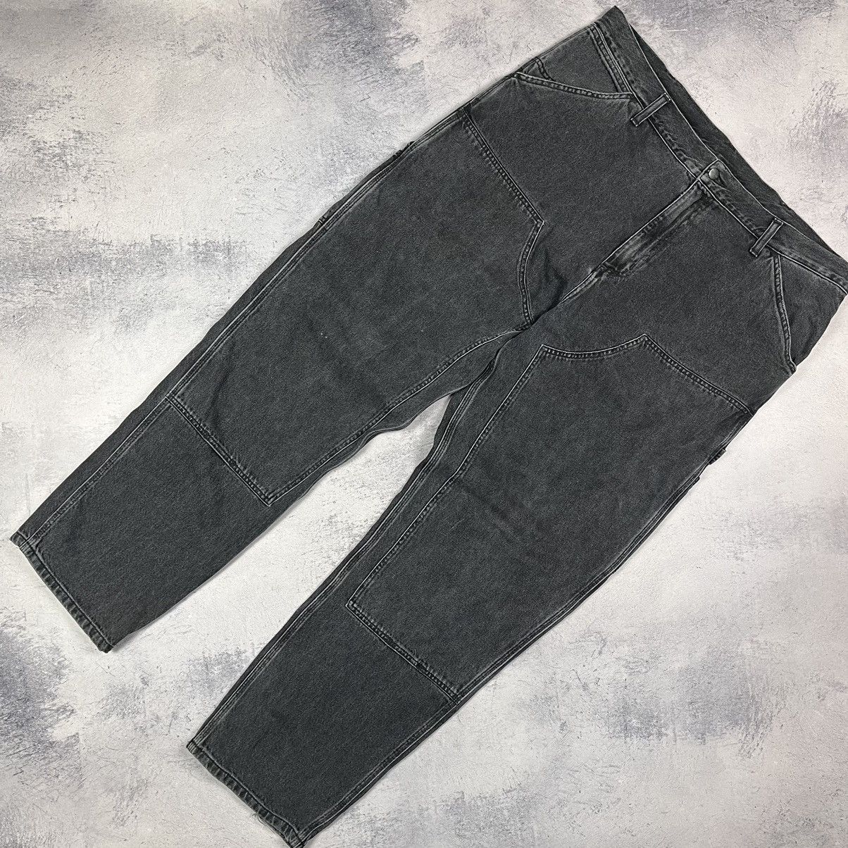 image of Carhartt Double Knee Jeans 90’S in Graphite Grey, Men's (Size 40)