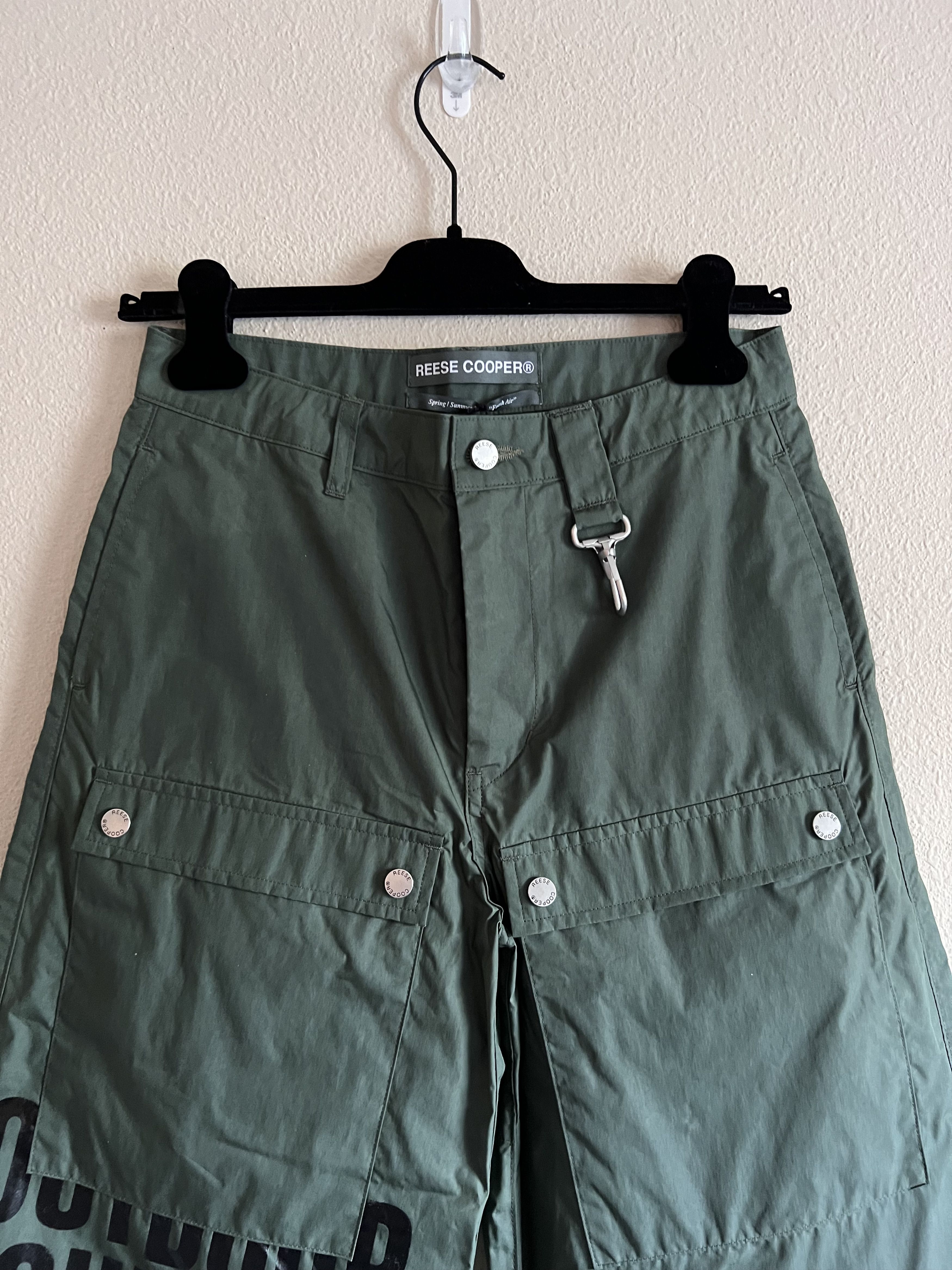 Reese Cooper Reese Cooper Outdoor Supply Waxed Cotton Cargo Pants Green Size US 30 / EU 46 - 2 Thumbnail
