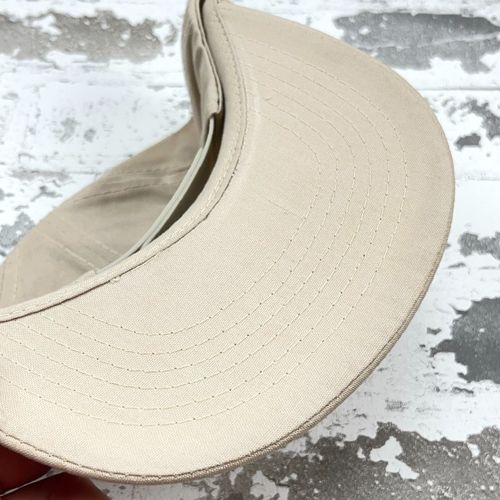 Roper Vintage Headliner Caps Trucker Hat Cap Snap Back 80s USA Patch Rope Wellston Ohio Adjustable Beige Cotton Polyester Twill Size ONE SIZE - 5 Thumbnail