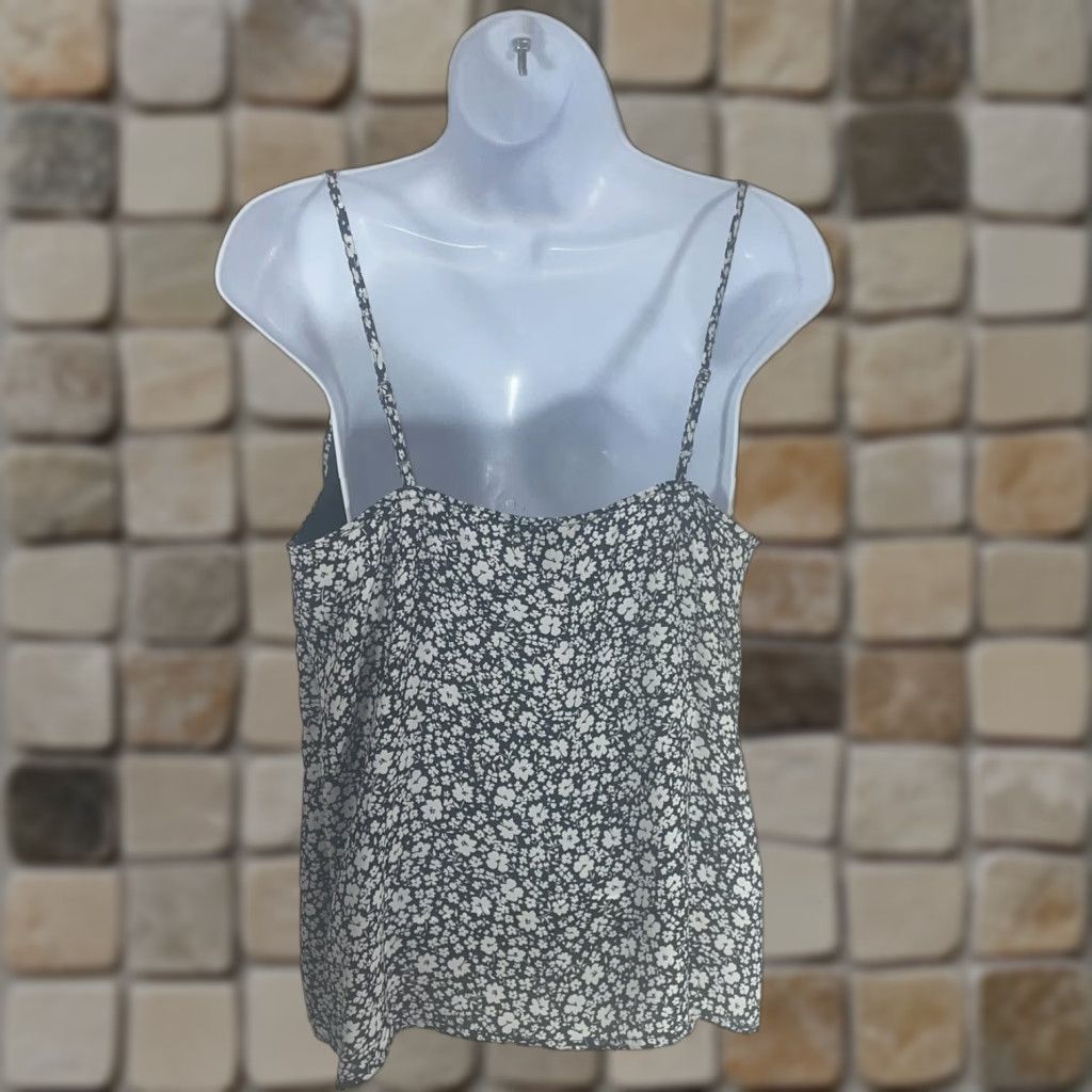 Banana Republic VINTAGE Banana Republic? No, Vintage: No. Banana Republic Women Blouse S Navy Blue Floral Spaghetti Sleeveless NWT Sized Small Size S / US 4 / IT 40 - 1 Thumbnail