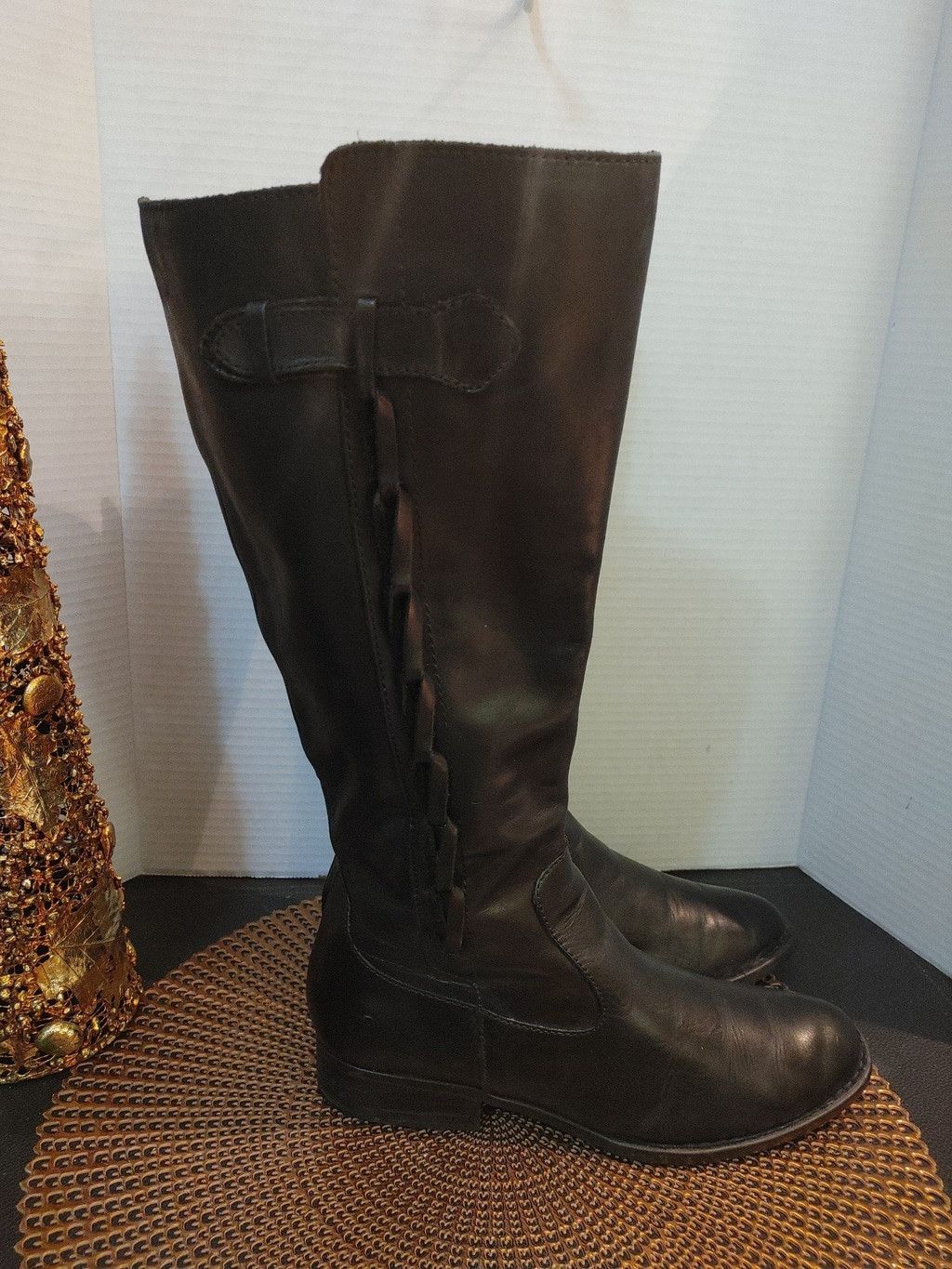 Born Born Campus Riding Leather Boots Size 9M F29103 Size US 9 / IT 39 - 4 Thumbnail