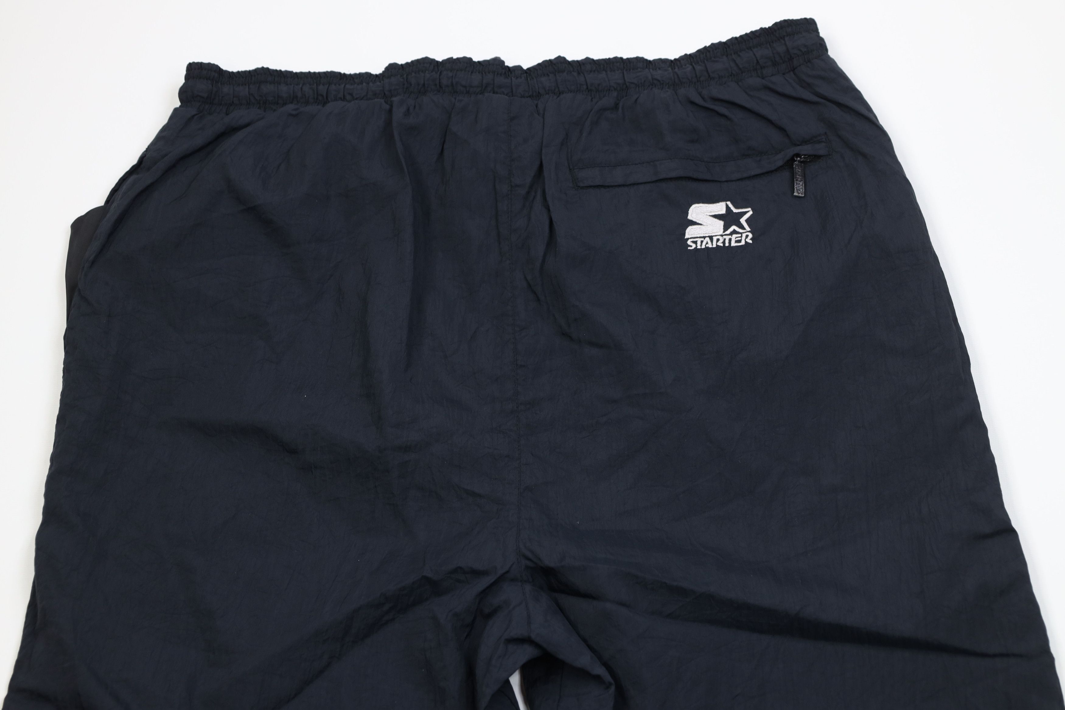 Starter Vintage 90s Starter Lined Windbreaker Joggers Pants Black Size US 36 / EU 52 - 10 Thumbnail